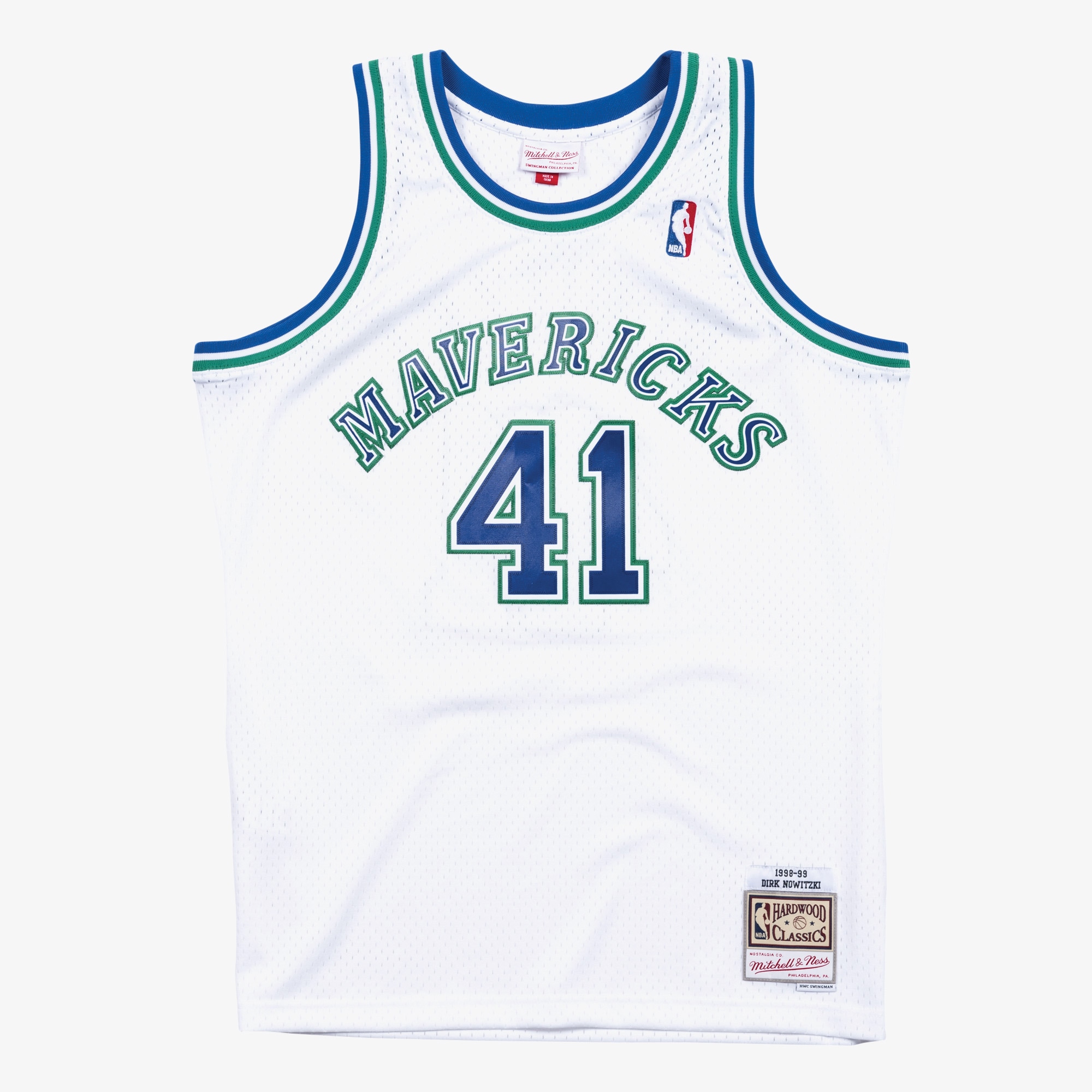Dirk Nowitzki Dallas Mavericks 1998-99 Hardwood Classics Swingman Jersey - White