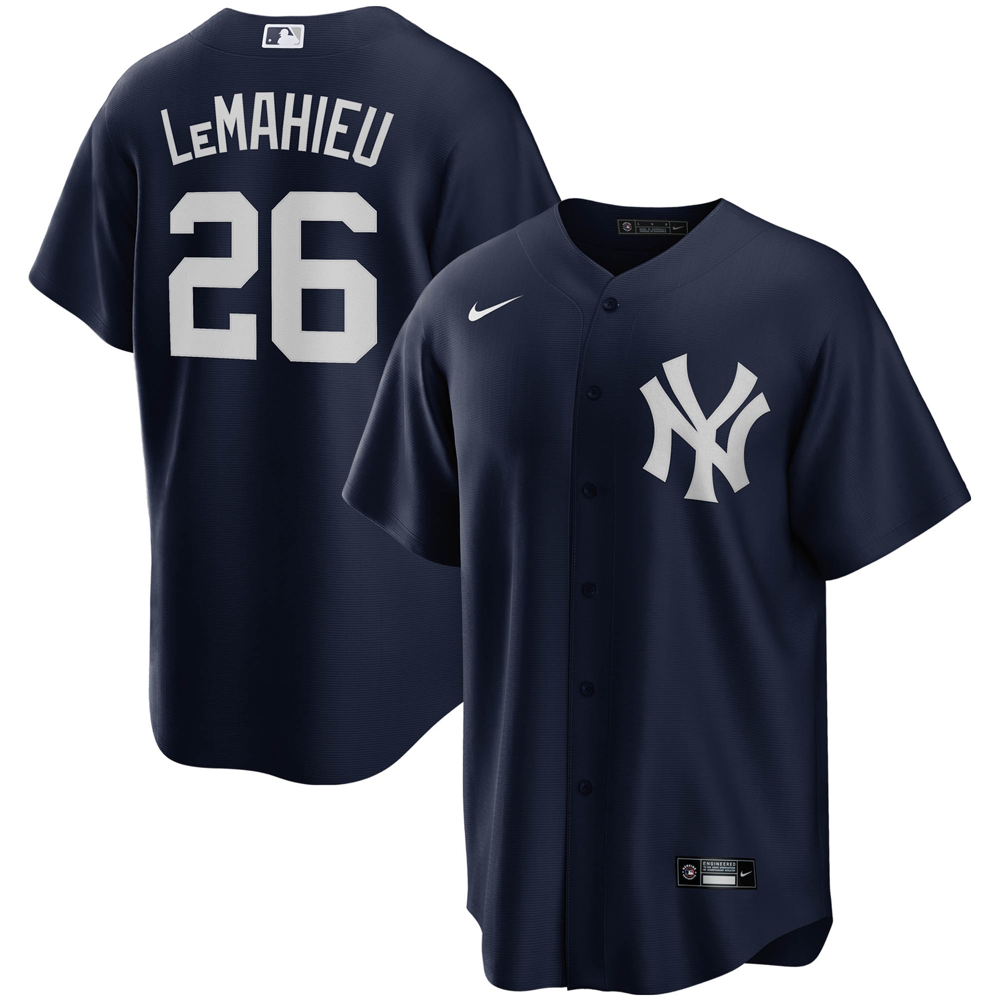 DJ LeMahieu New York Yankees Alternate Player Jersey - Navy