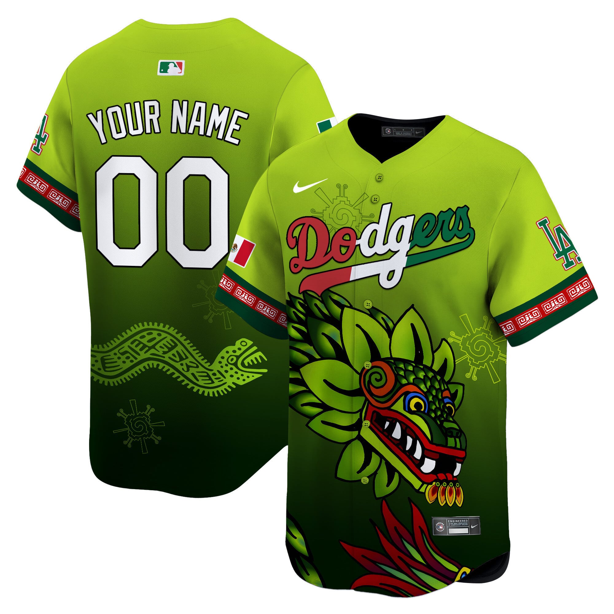 Dodgers Green Mexico Jersey - Nike - Limited Edition