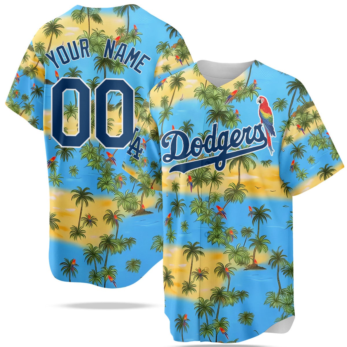Dodgers Hawaiian Shirt Custom - Dodgers Hawaiian Shirt - Custom