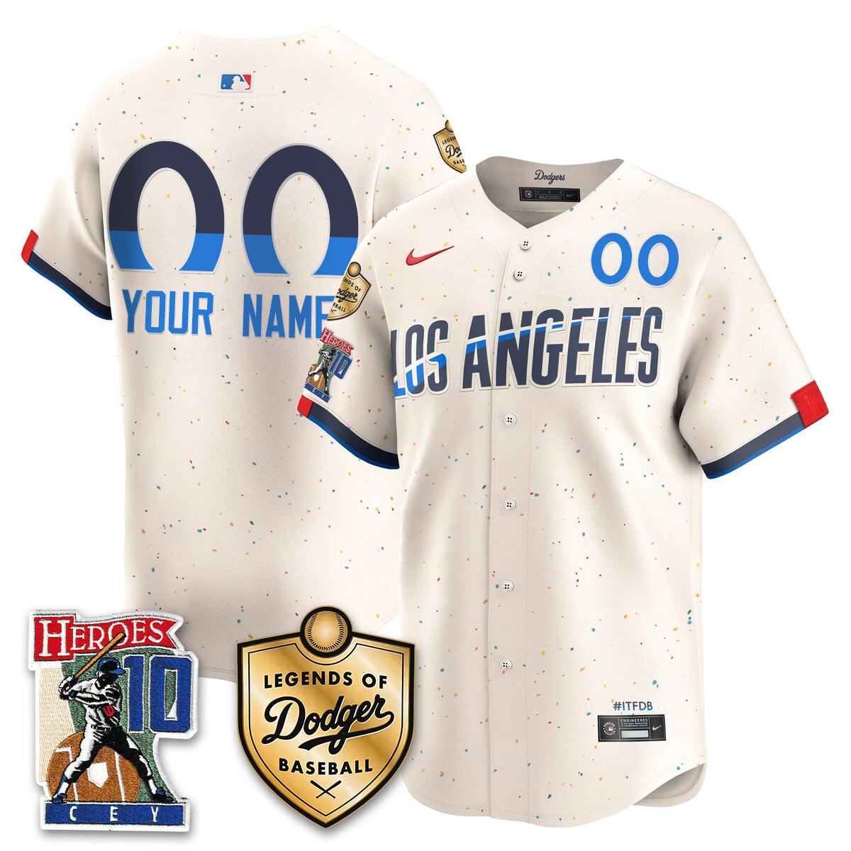Dodgers Legends Jersey Cream - Nike Dodgers Legends Jersey - Cream