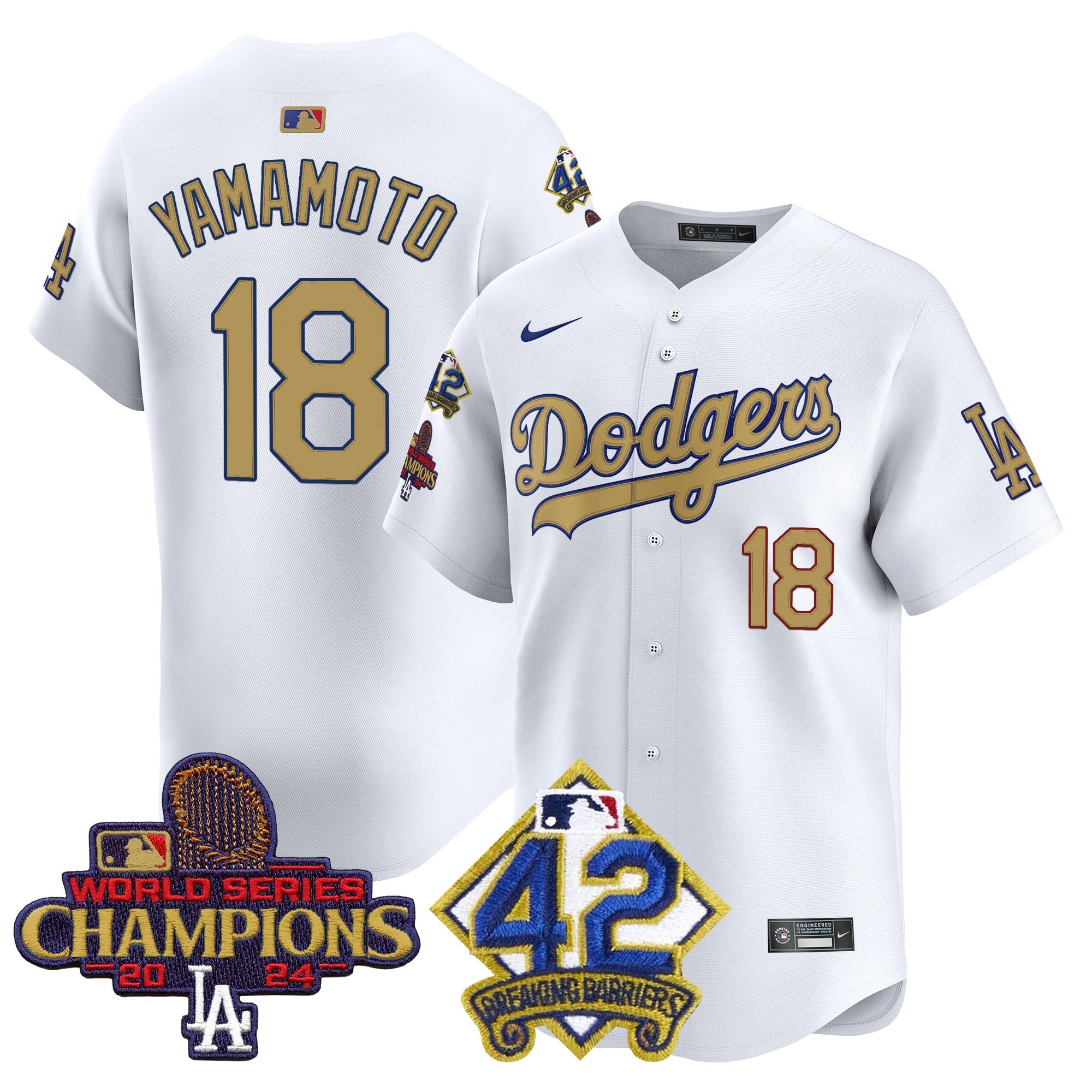 Alternative view of Dodgers Ohtani 2024 Jersey - Nike Dodgers Ohtani #17 Jersey - 2024