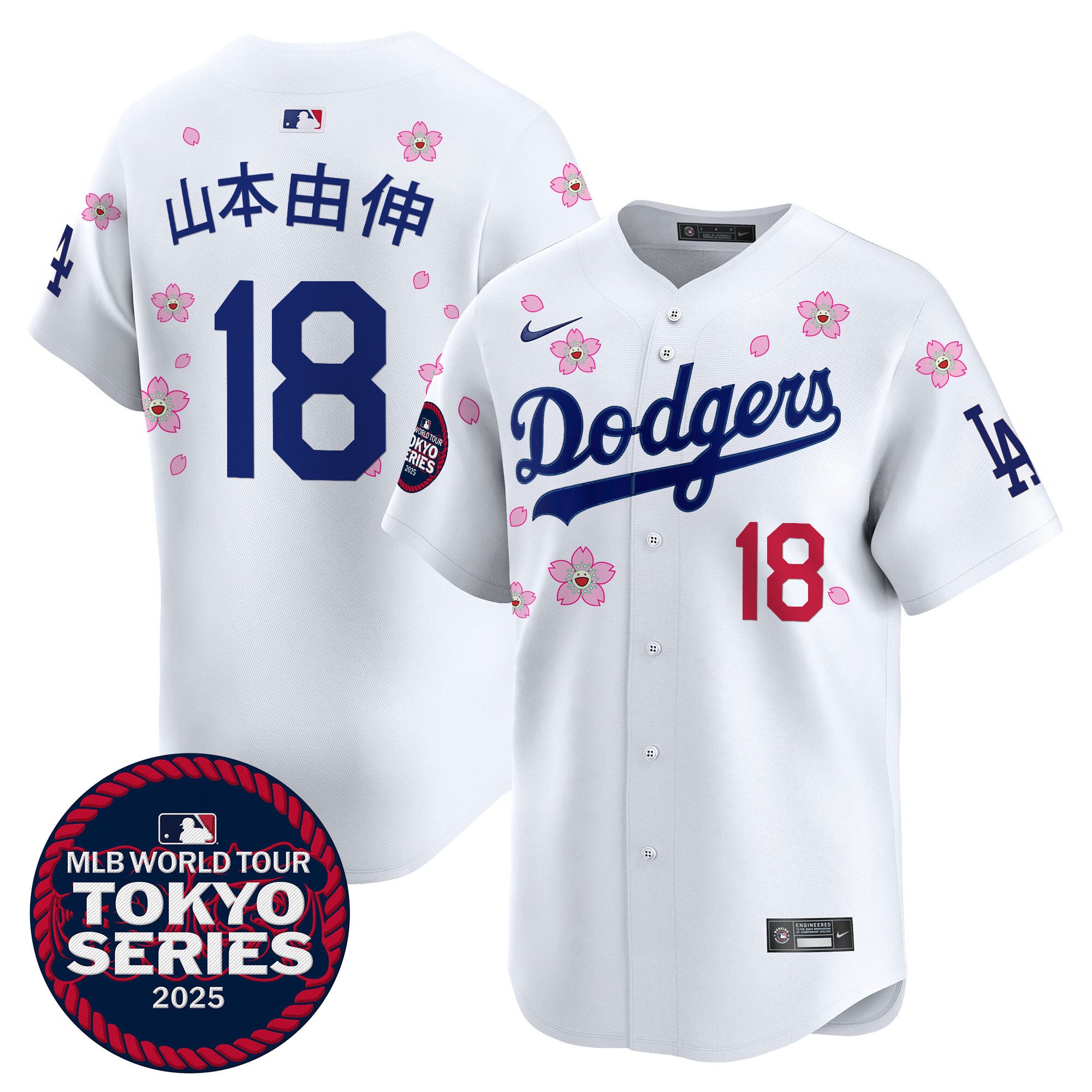 Alternative view of Dodgers Ohtani Tokyo Jersey - Nike Dodgers Tokyo Series Ohtani Jersey