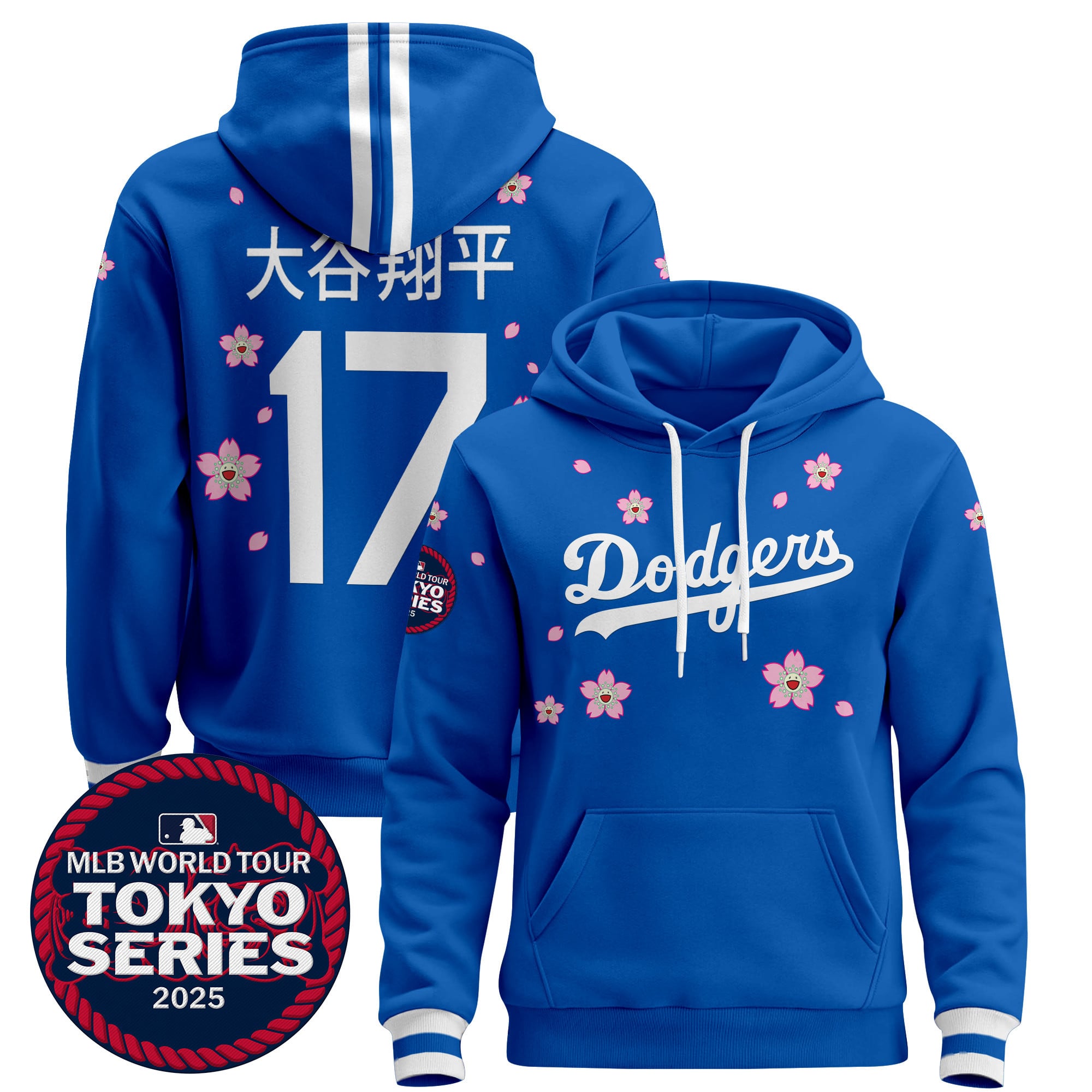 Dodgers Ohtani Tokyo Series 2025 Blue Hoodie