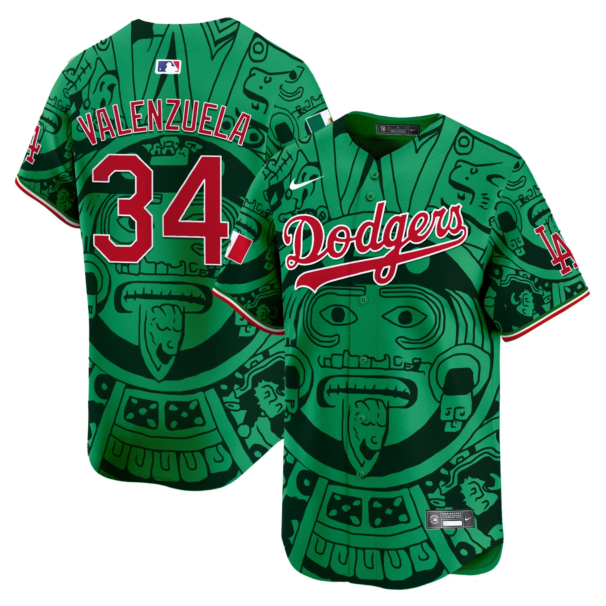 Dodgers Valenzuela Mexico Jersey - Nike Dodgers Valenzuela Jersey