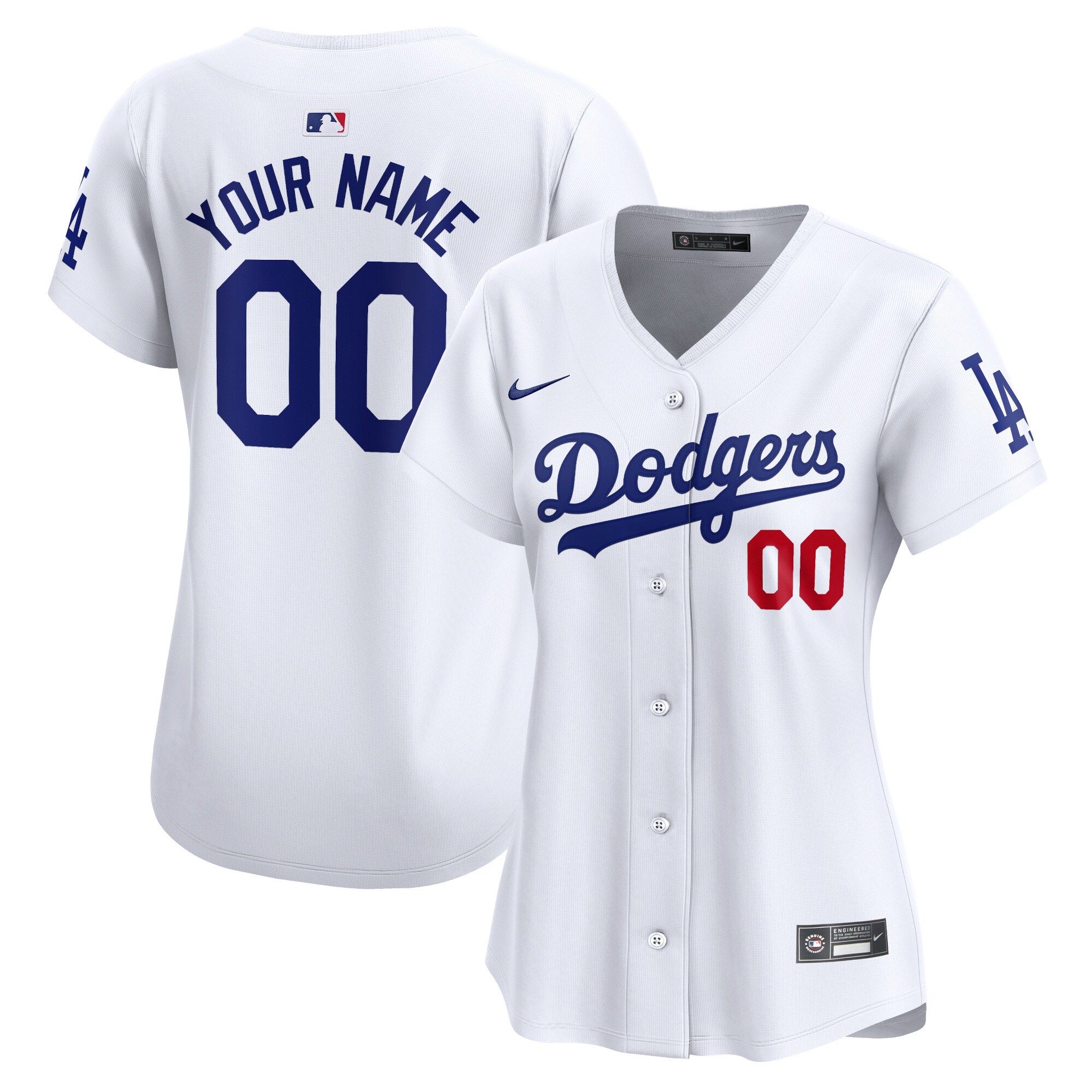 Dodgers White Alternate Jersey - Nike - Custom MLB