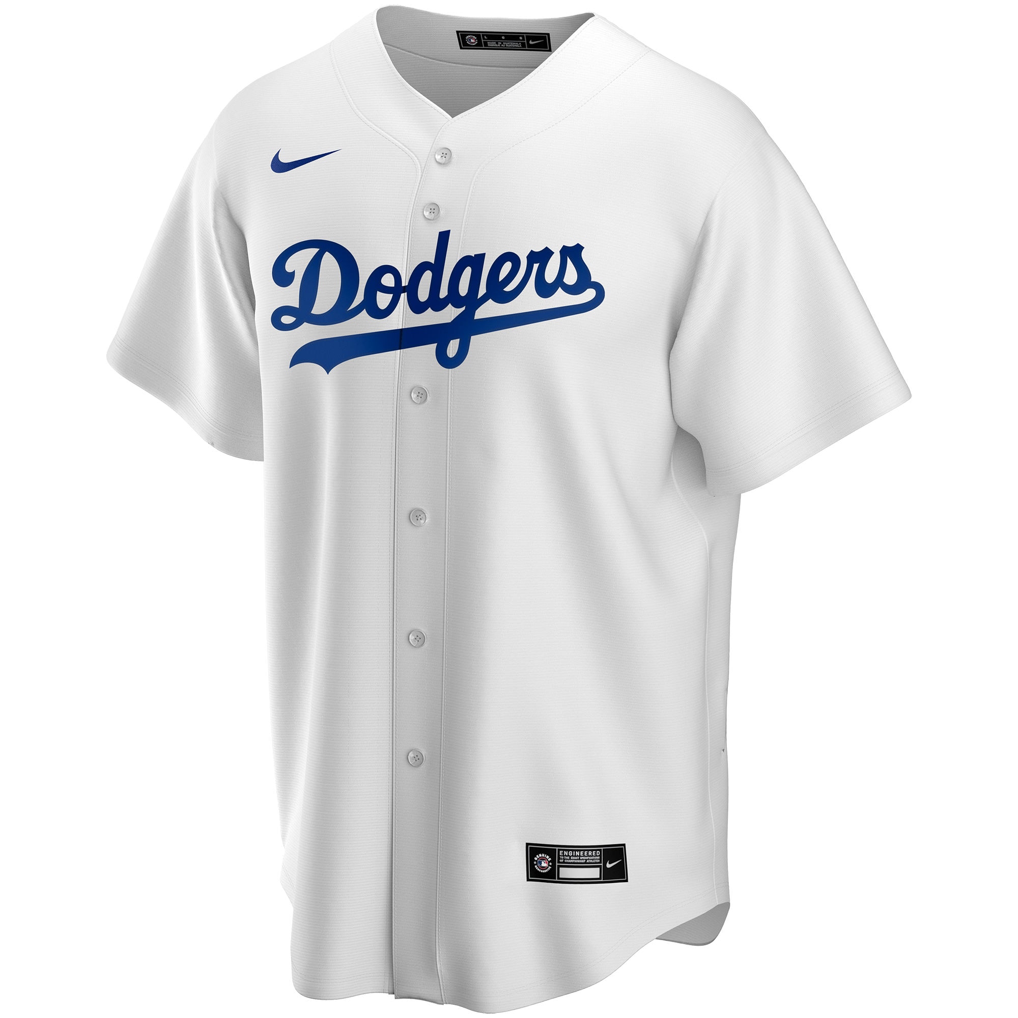 Alternative view of Dodgers White Home Jersey nike - Nike Dodgers White Home Jersey