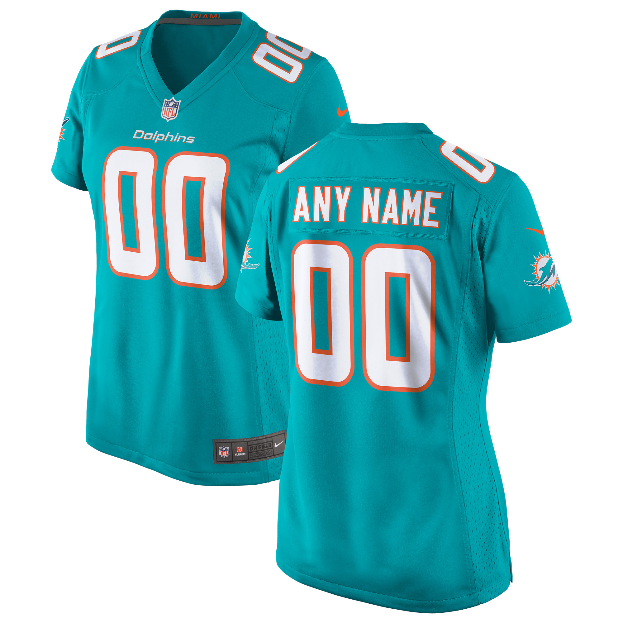 Dolphins Aqua Custom Jersey miami - Miami Dolphins Aqua Custom Jersey