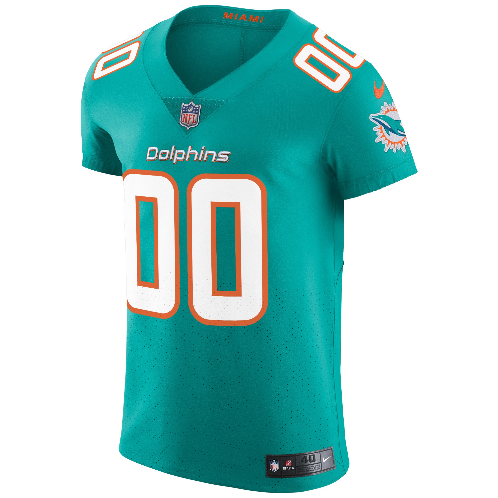 Alternative view of Dolphins Aqua Custom Jersey - Nike - Personalized NFL Style!