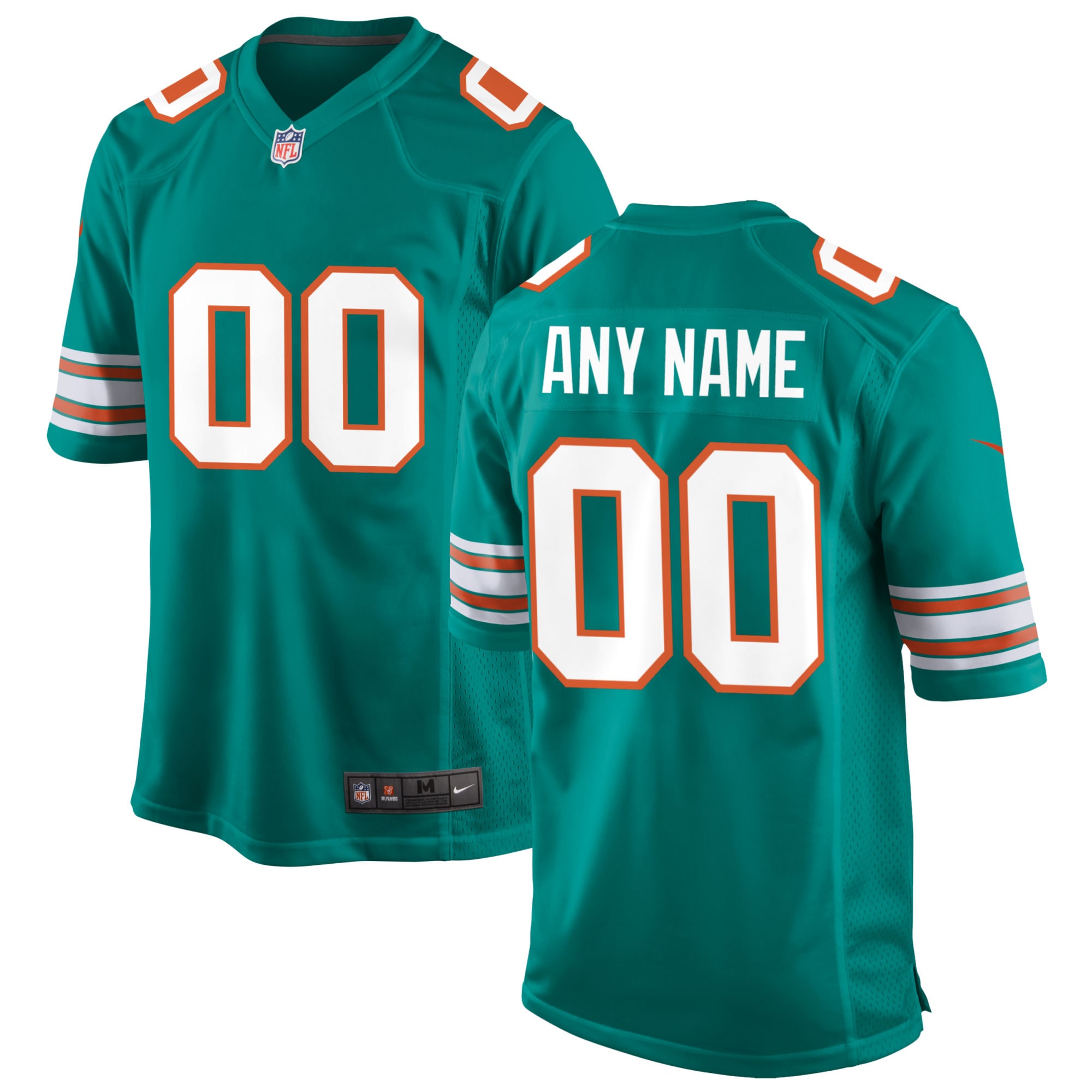 Dolphins Aqua Custom Jersey - Nike - Personalized NFL Style