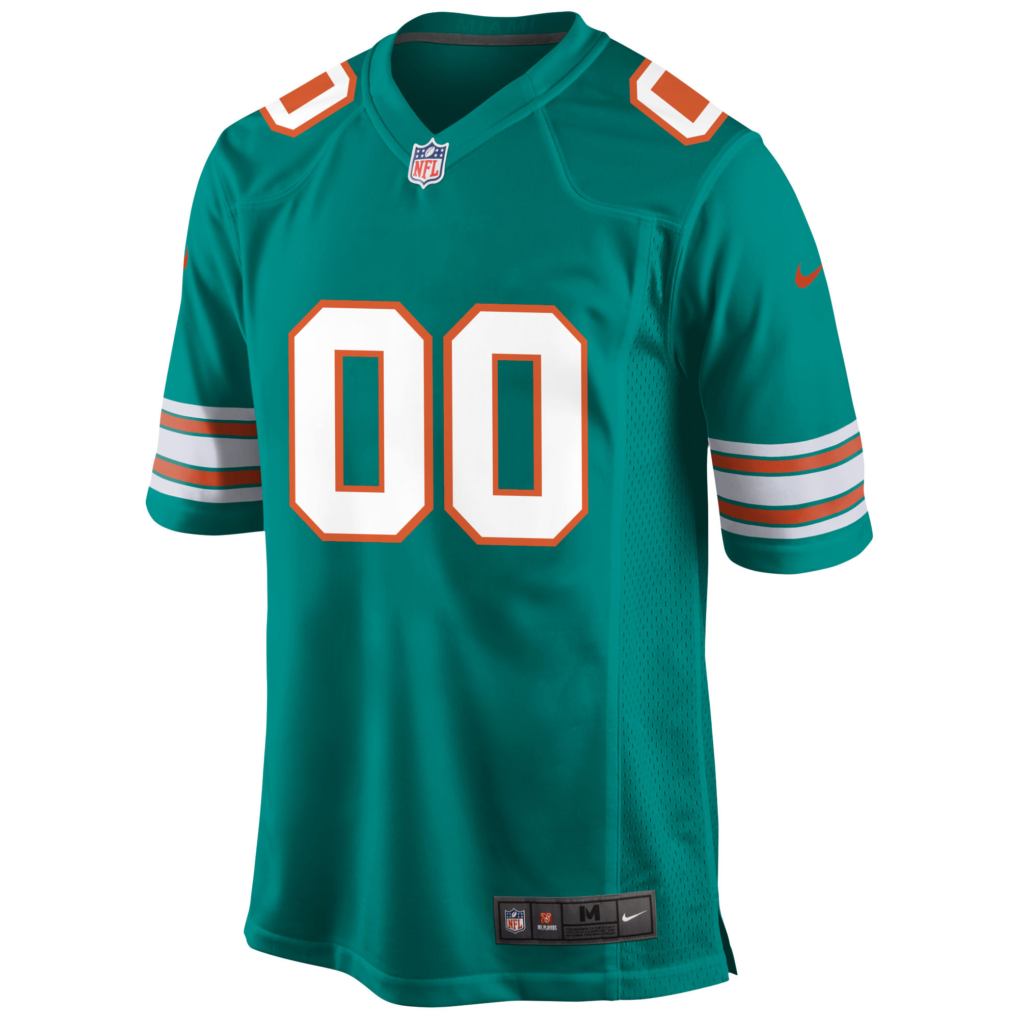 Alternative view of Dolphins Aqua Custom Jersey - Nike - Personalized NFL Style