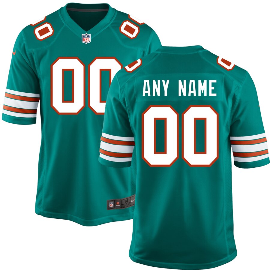Dolphins Aqua Custom Jersey nike personalized - Nike Dolphins Aqua
