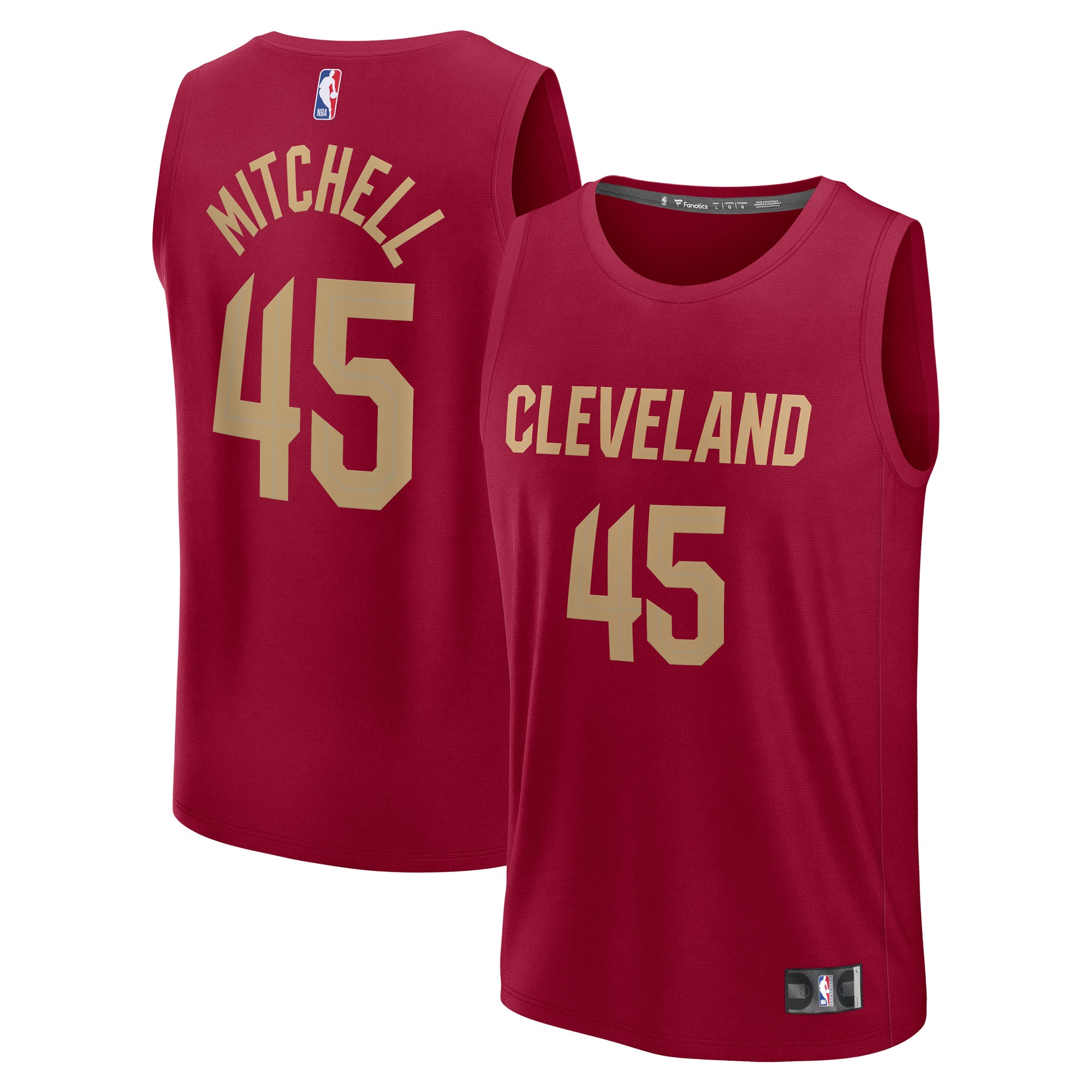 Donovan Mitchell Cleveland Cavaliers Fanatics Fast Break Player Jersey - Icon Edition - Wine