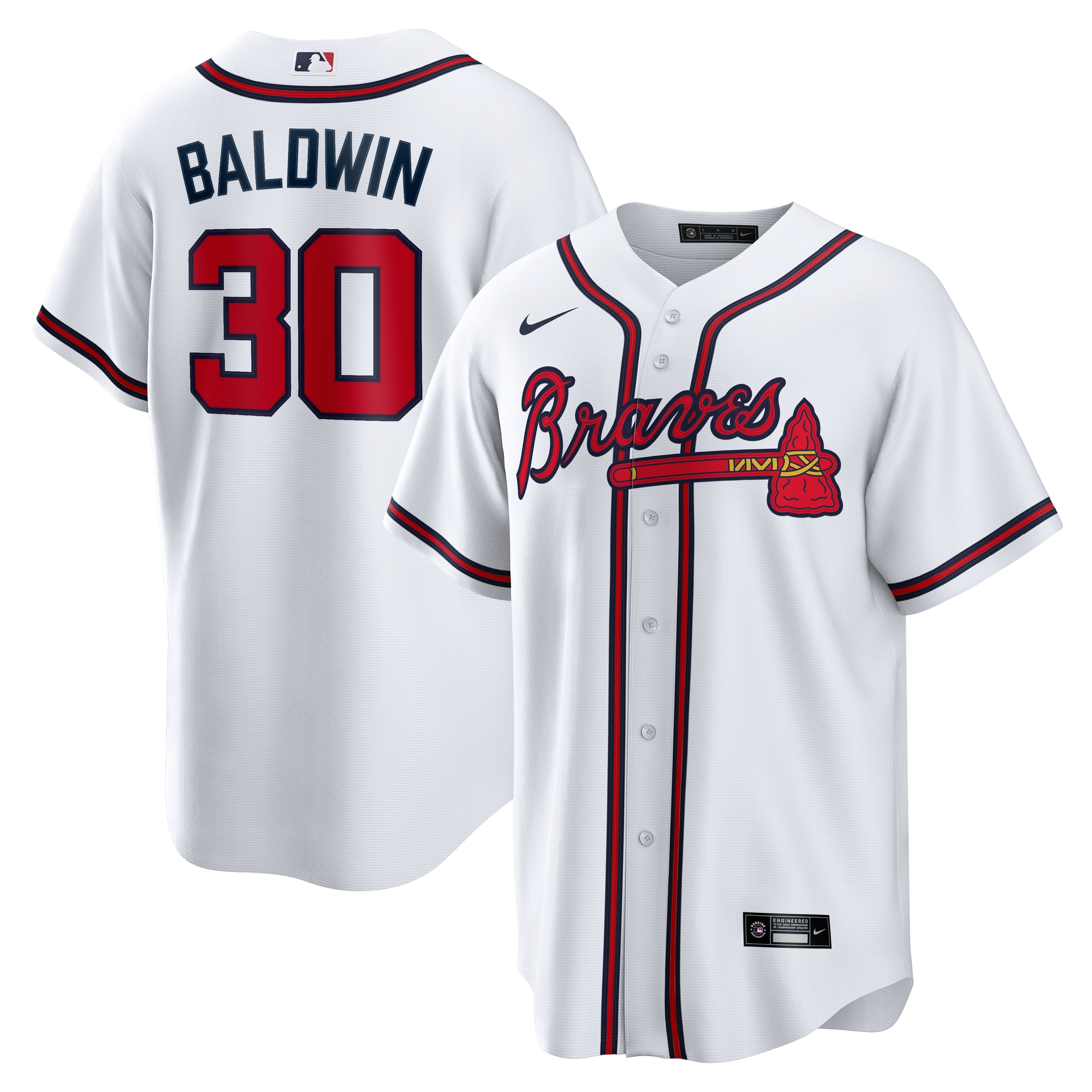 Drake Baldwin Atlanta Braves Home Jersey - White