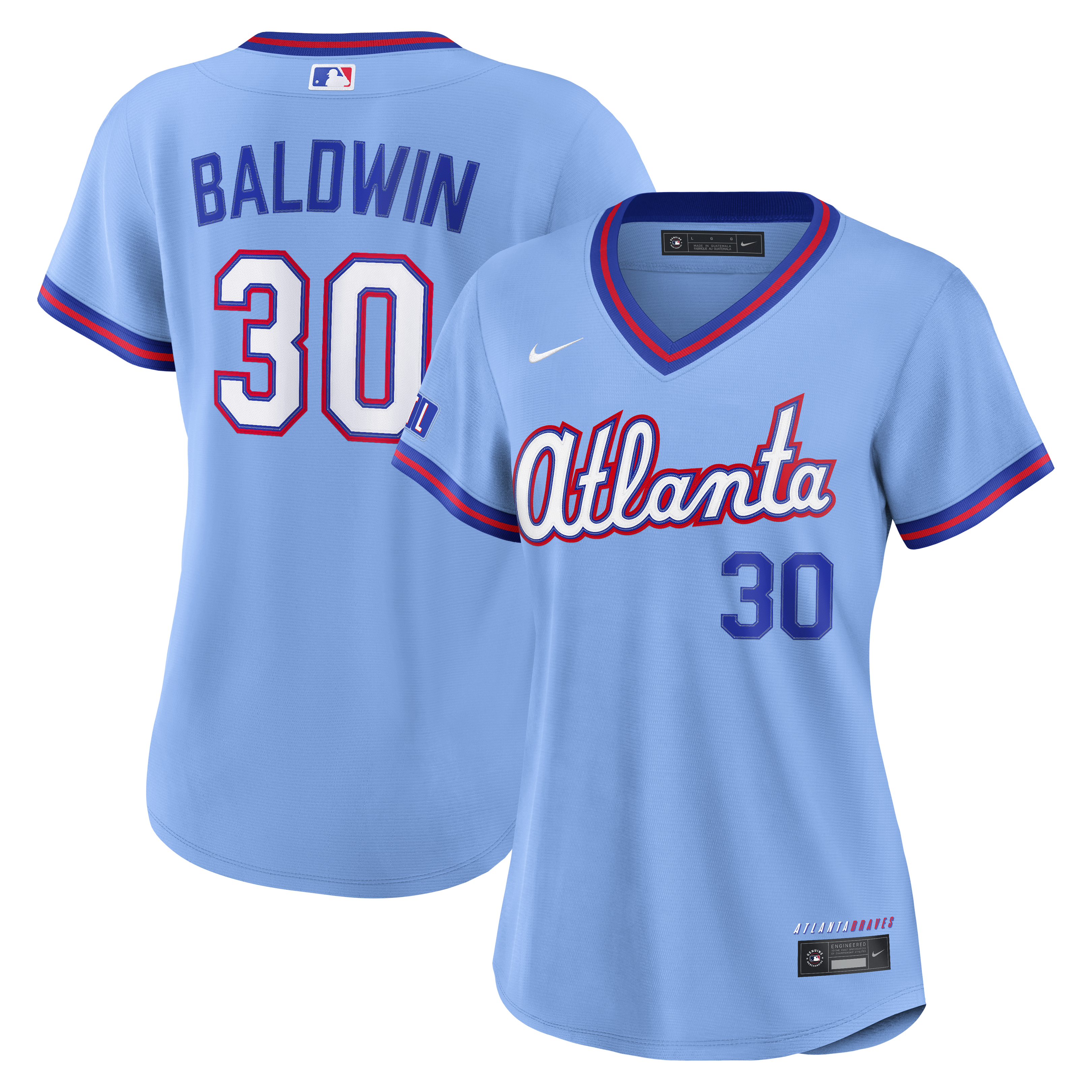 Drake Baldwin Atlanta Braves Women's 2026 City Connect Stadium Jersey - Powder Blue