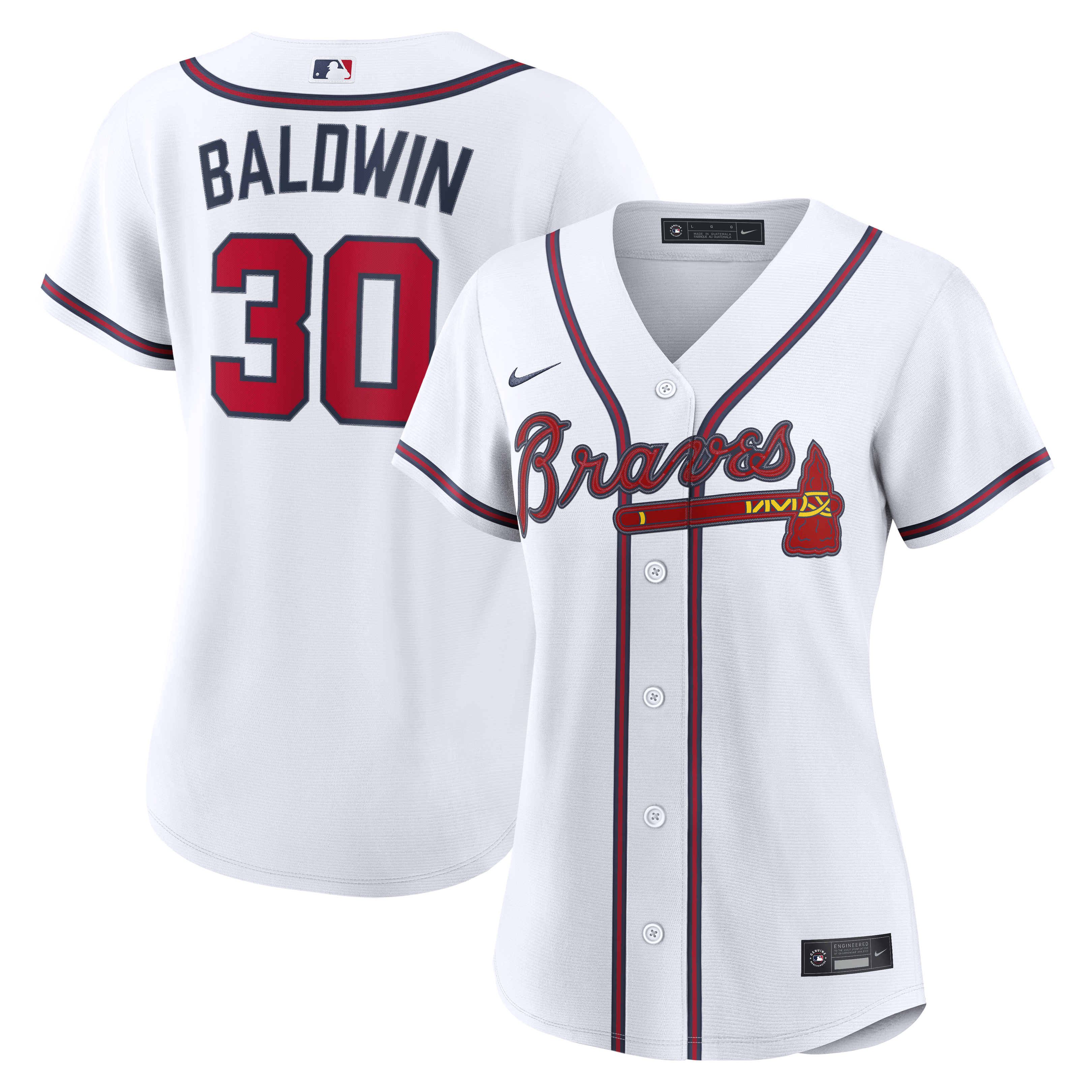 Drake Baldwin Atlanta Braves Women's Home Jersey - White