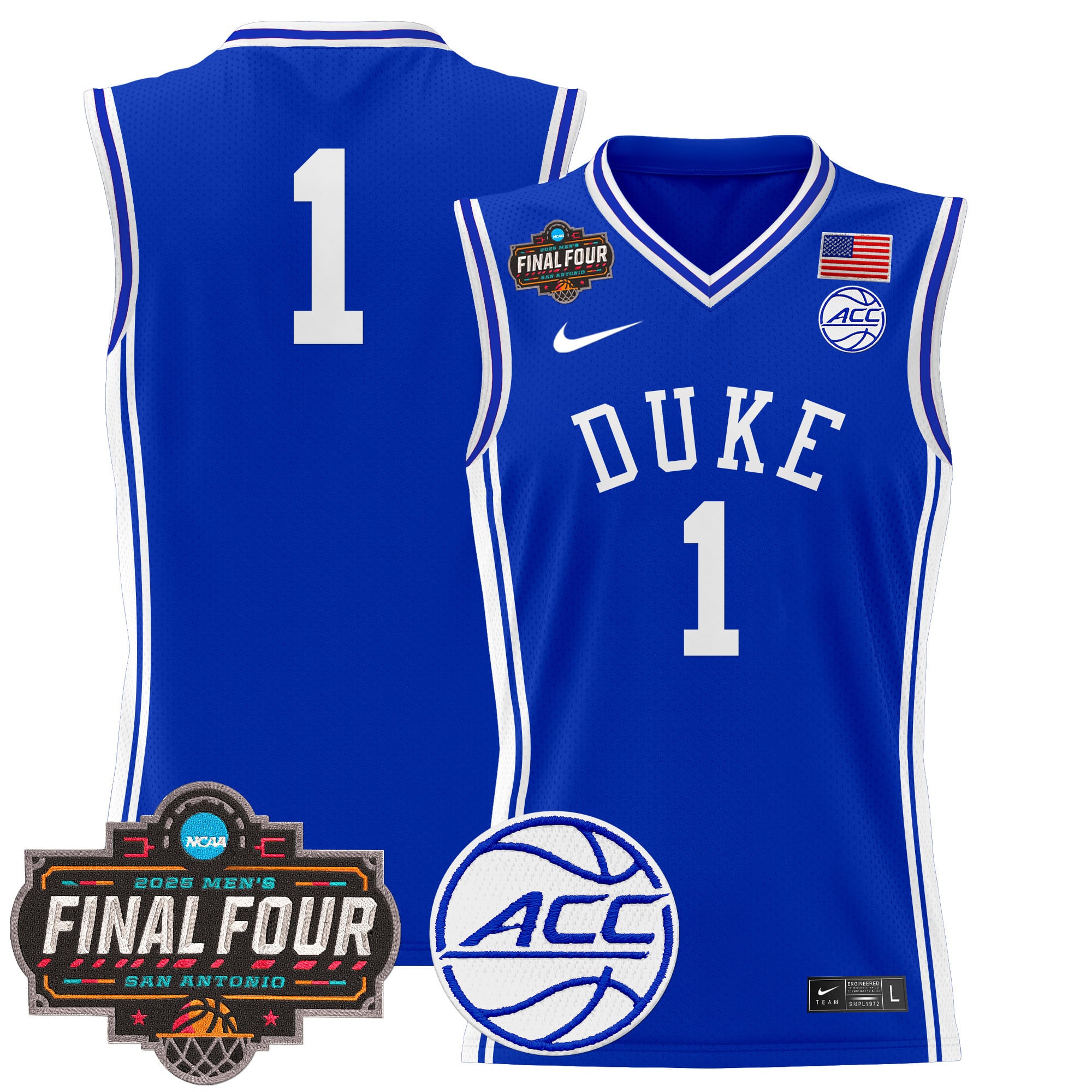 Duke Flagg #2 Black Jersey - Nike - 2025 Final Four Edition