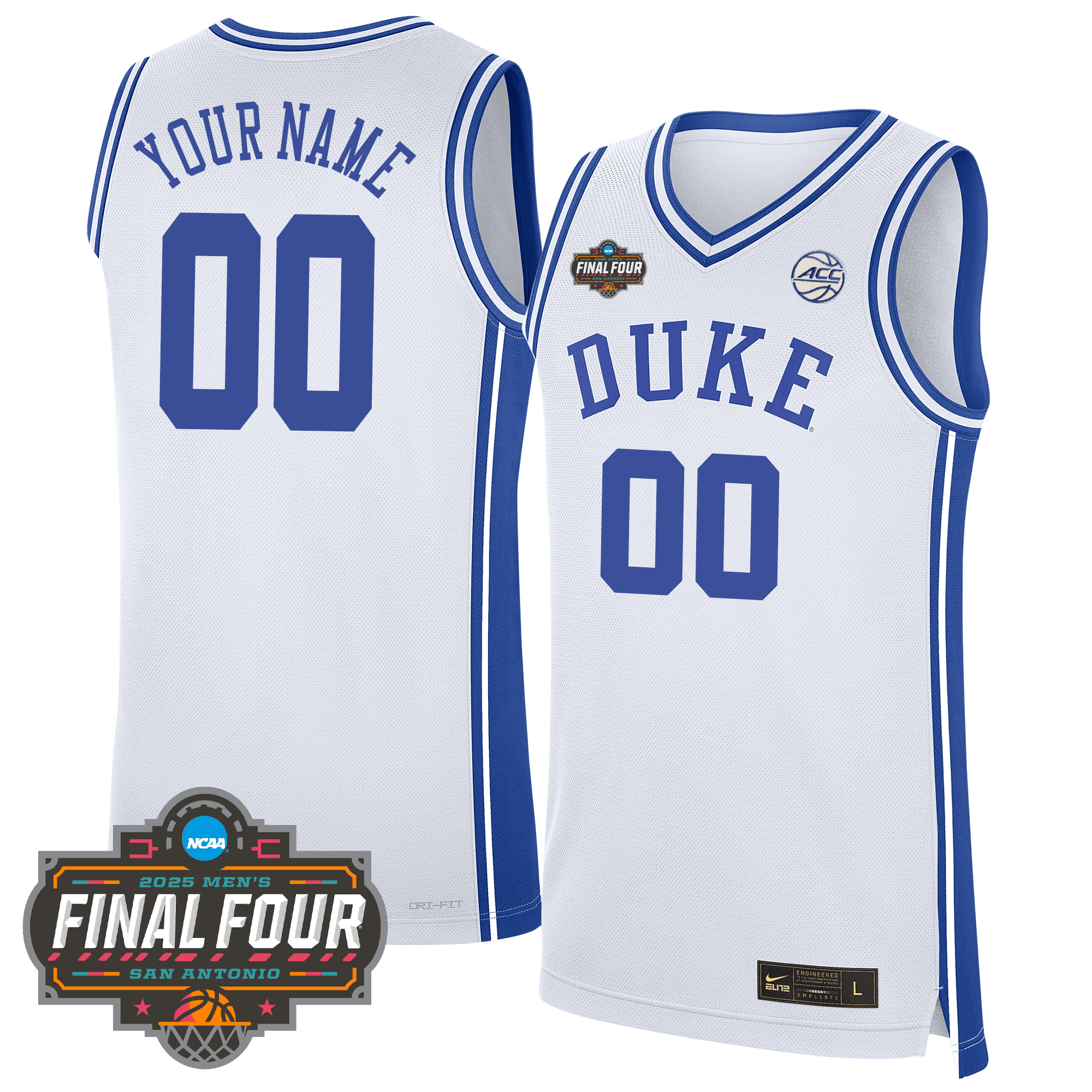 Alternative view of Duke Flagg #2 Jersey - Nike Duke Flagg #2 Blue Jersey - 2025 Final