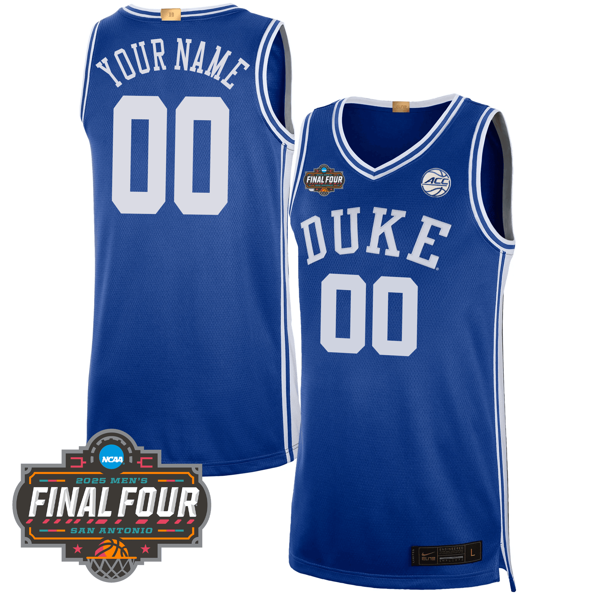 Duke Flagg #2 Jersey - Nike Duke Flagg #2 Blue Jersey - 2025 Final