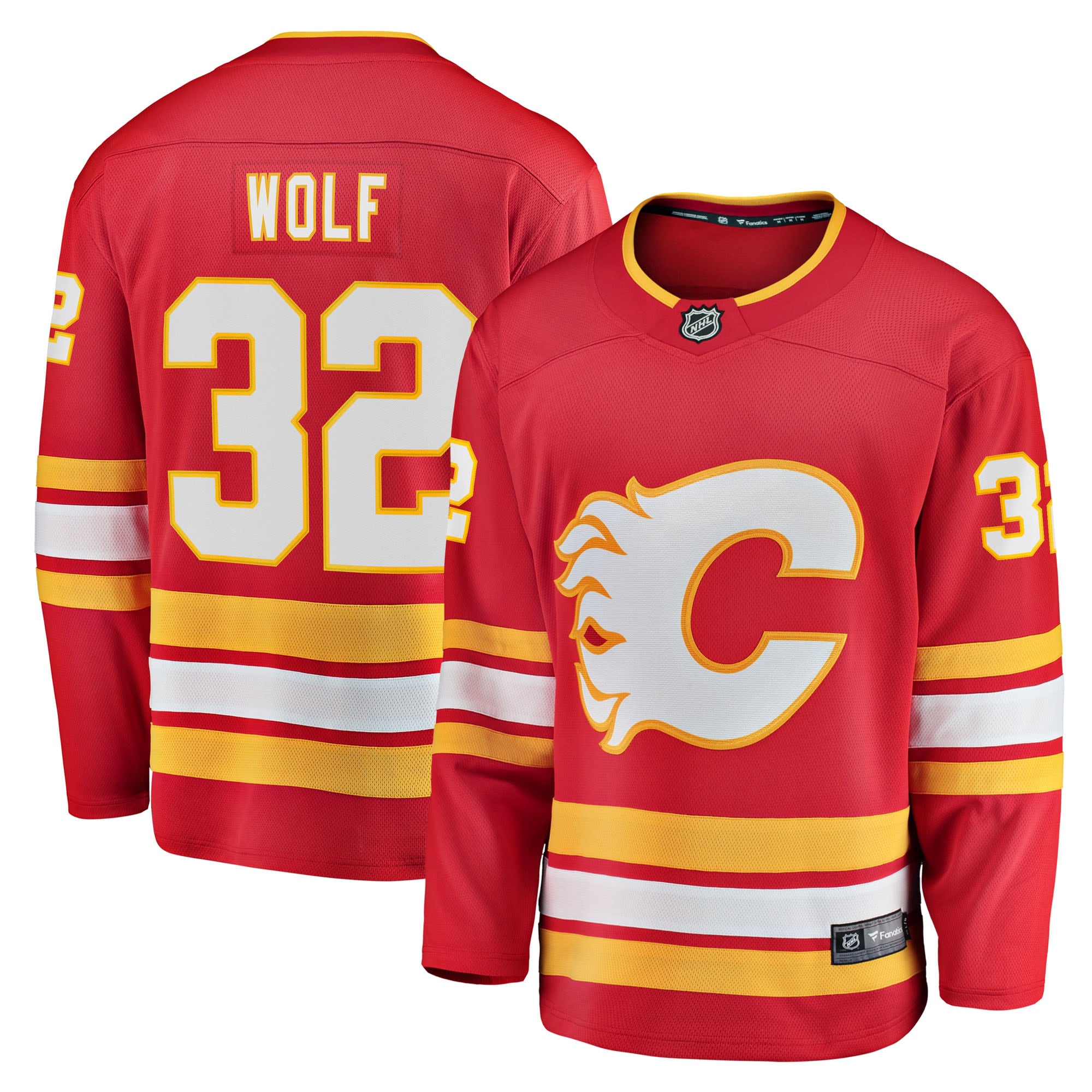 Dustin Wolf Calgary Flames Fanatics Home Breakaway Jersey - Red