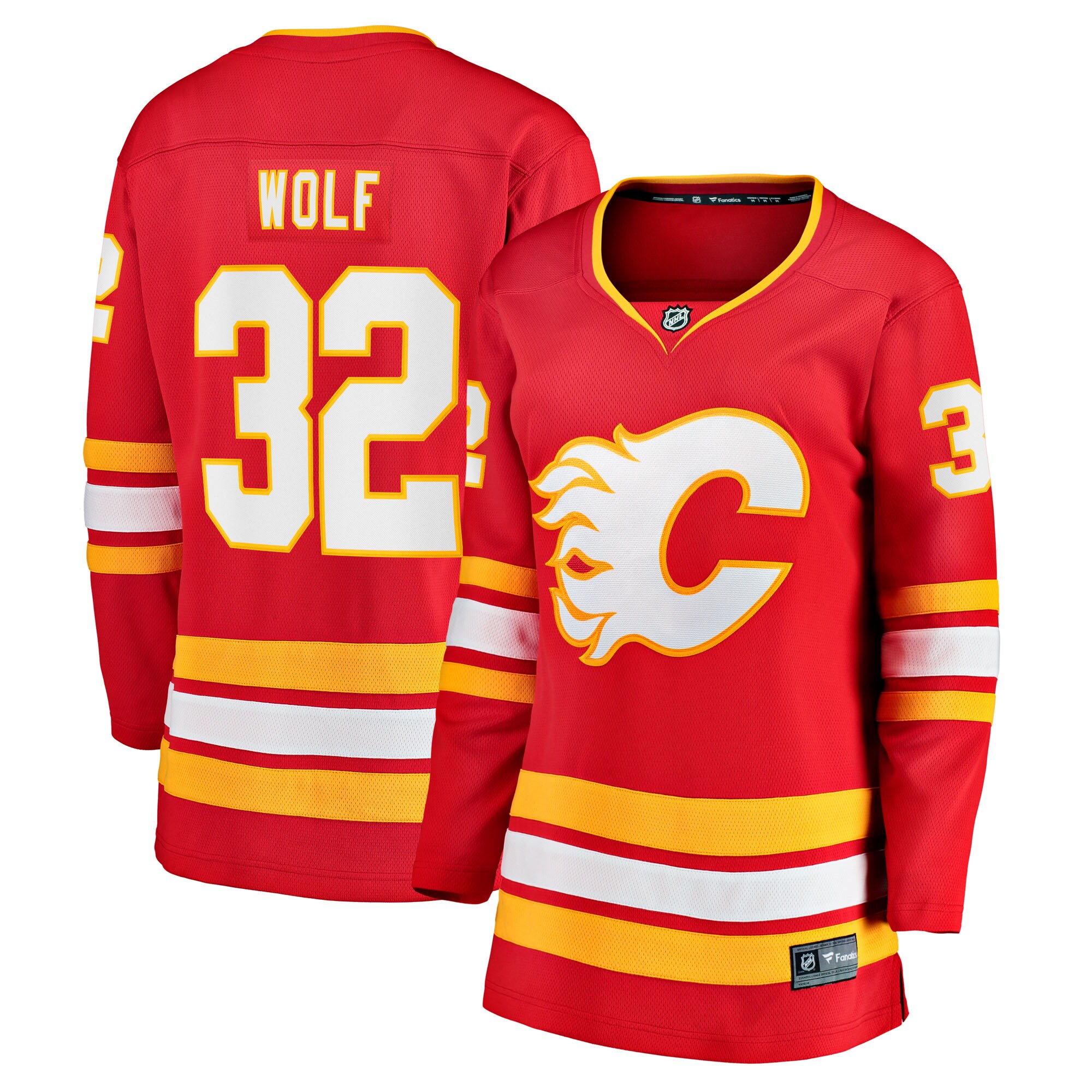 Dustin Wolf Calgary Flames Fanatics Women's Home Breakaway Jersey - Red