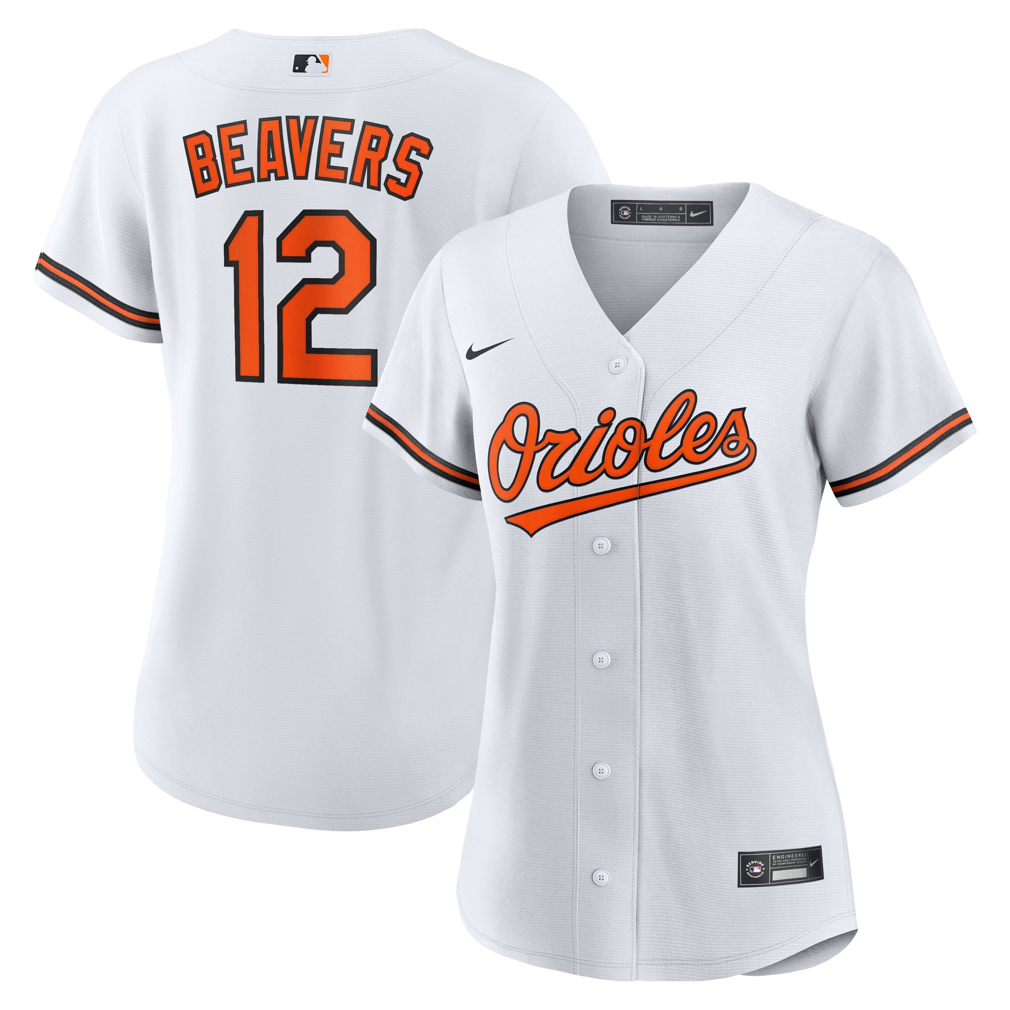 Dylan Beavers Baltimore Orioles Women's Home Jersey - White