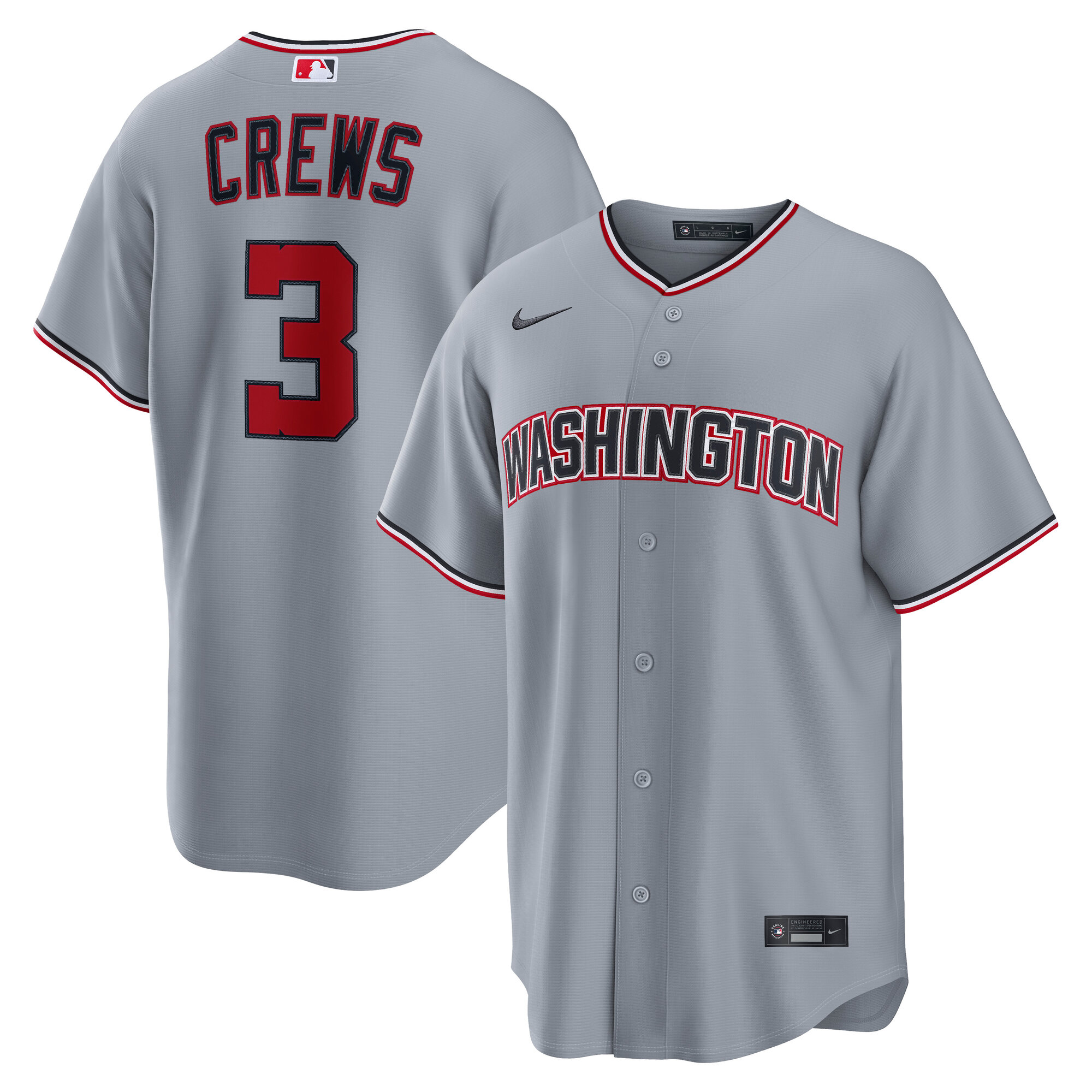 Dylan Crews Washington Nationals Road Jersey