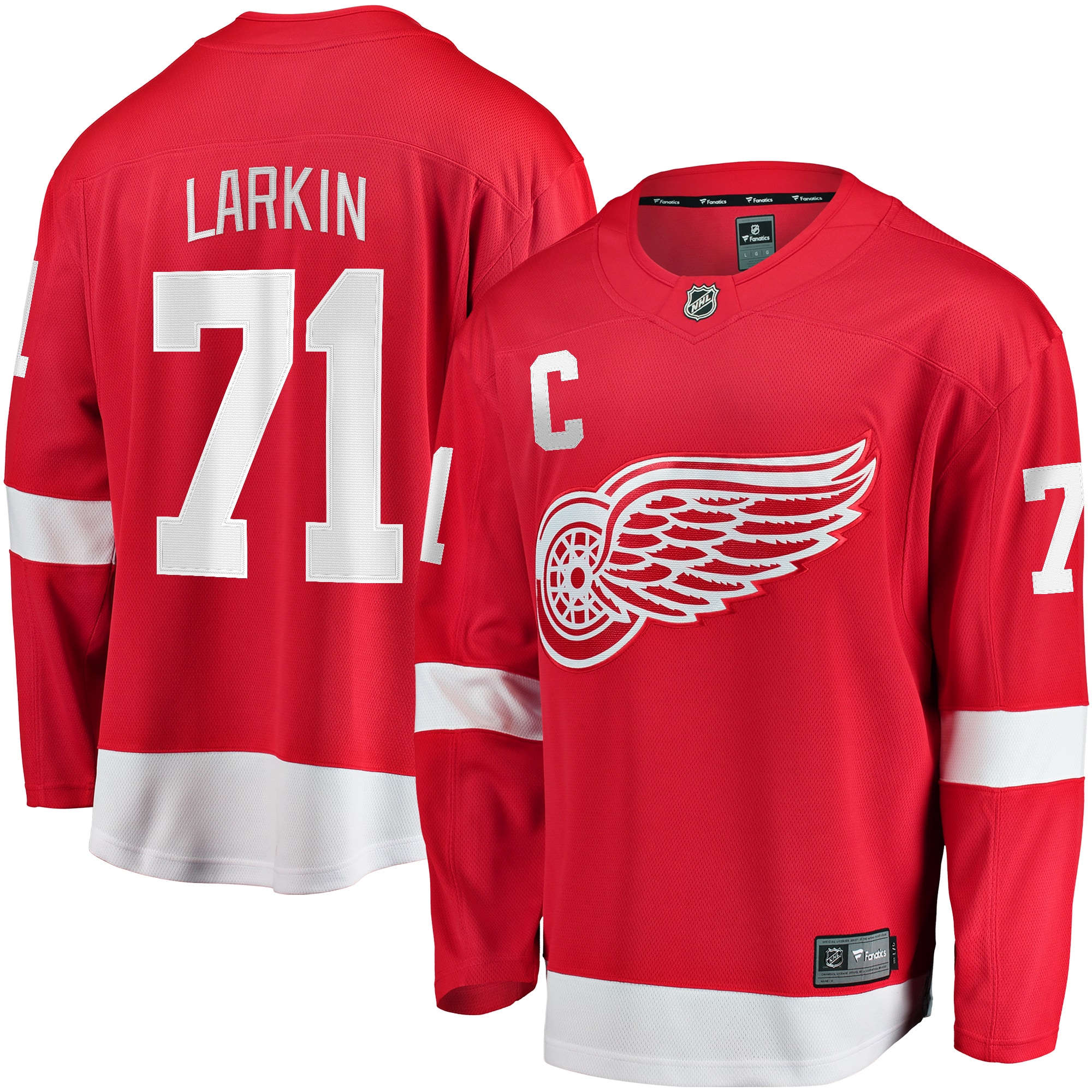 Dylan Larkin Detroit Red Wings Fanatics 2023/24 Captain Breakaway Player Jersey - Red