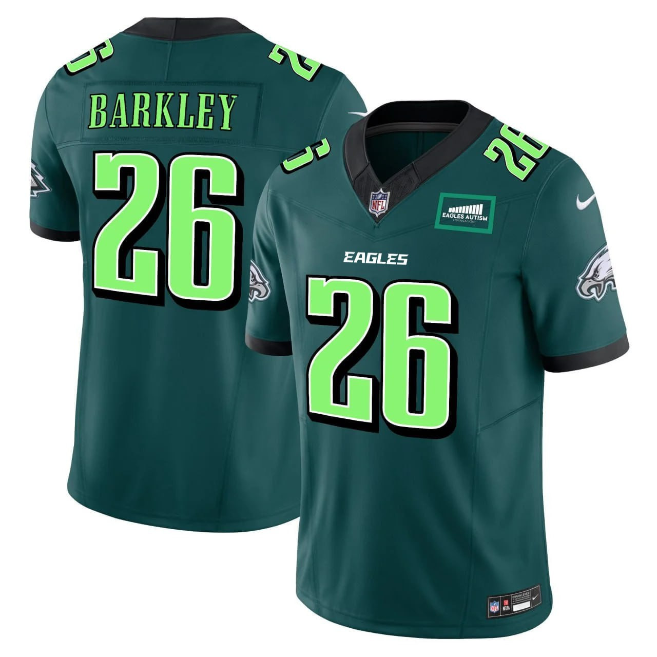 Eagles Barkley Autism Jersey - Nike Eagles Barkley #26 Jersey - Autism