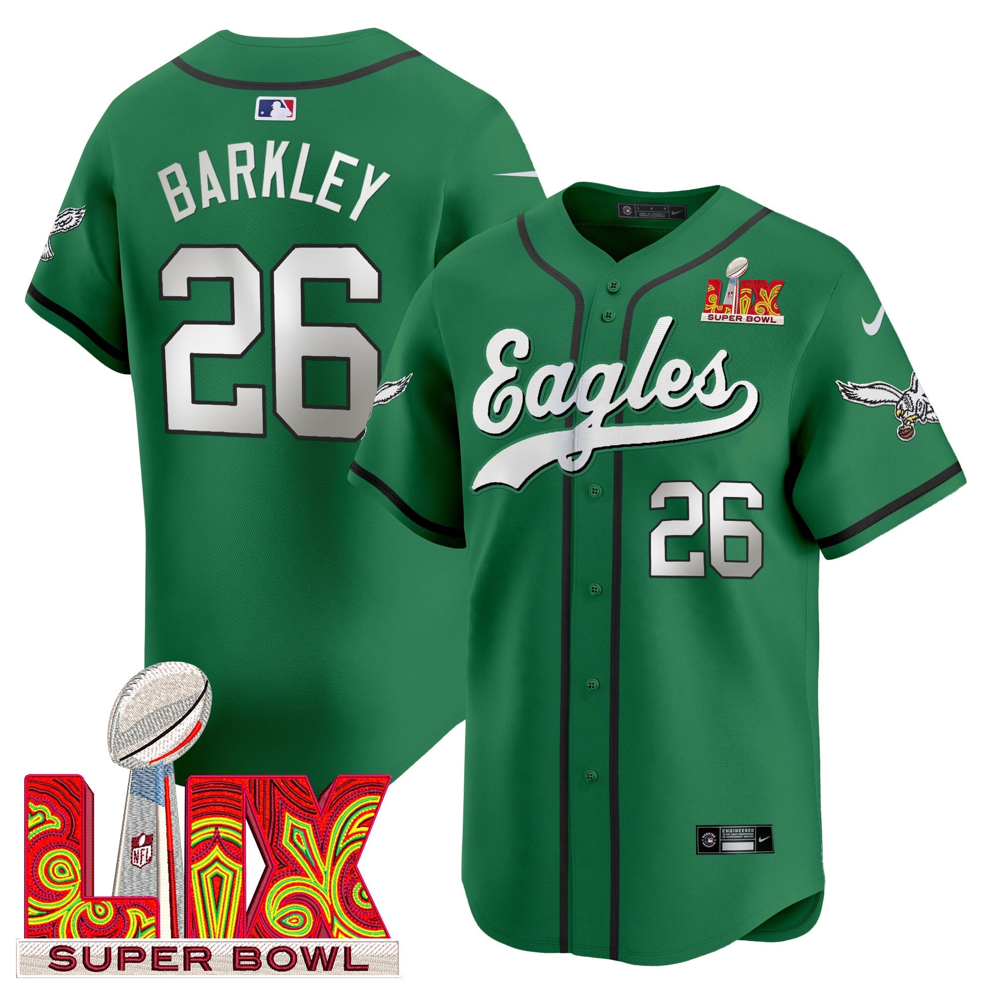 Eagles Barkley Super Bowl Jersey - Nike Eagles Barkley #26 Jersey