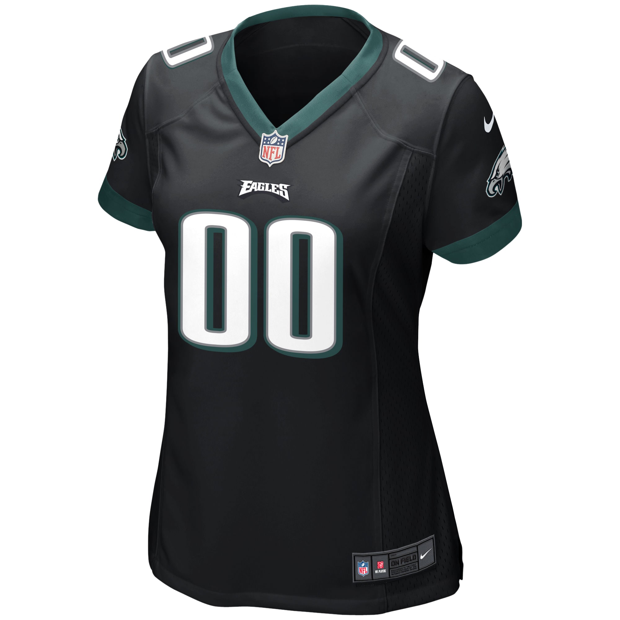 Alternative view of Eagles Black Alternate Custom Jersey - Nike - Personalized NFL Style