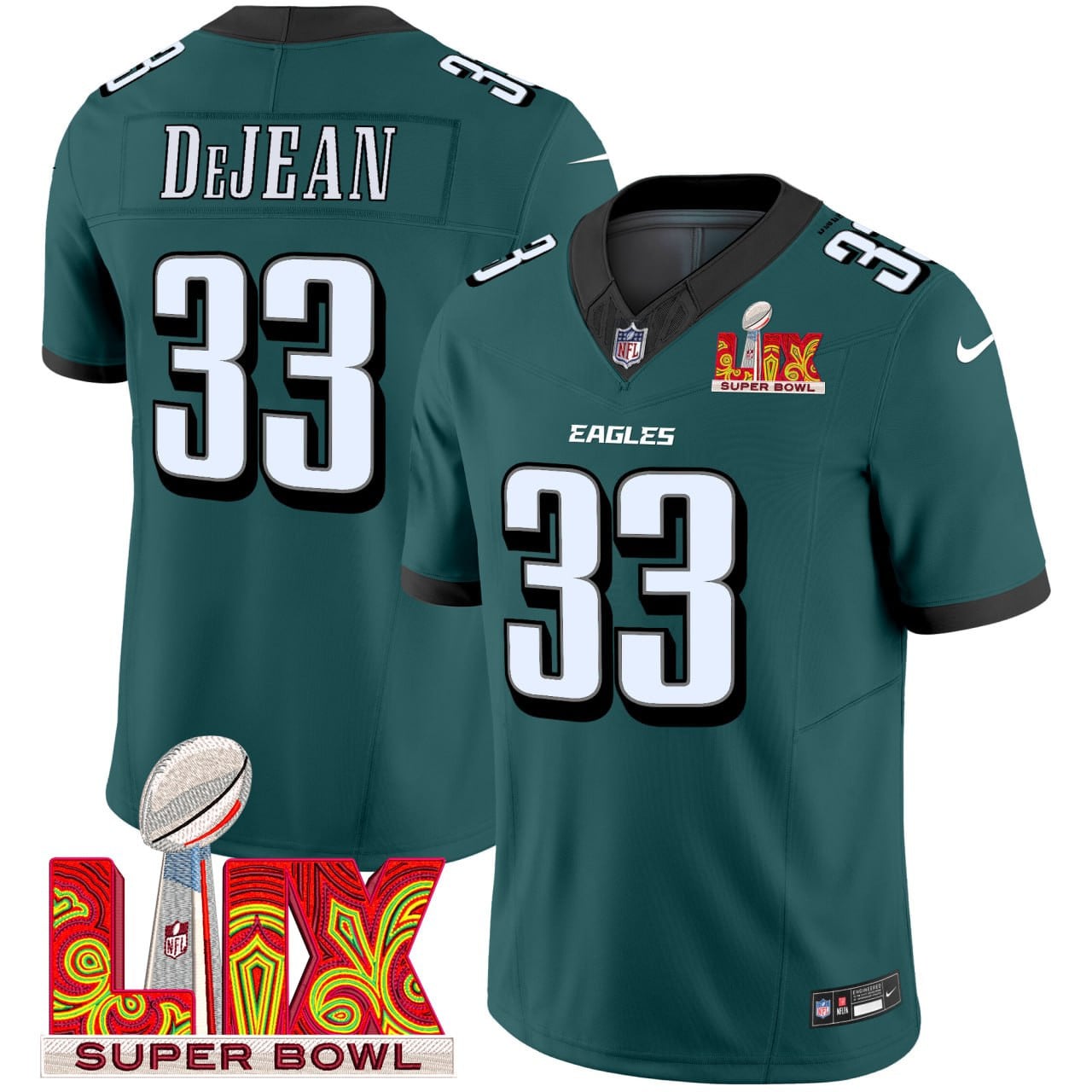 Eagles DeJean Super Bowl Jersey - Nike - Emerald Green