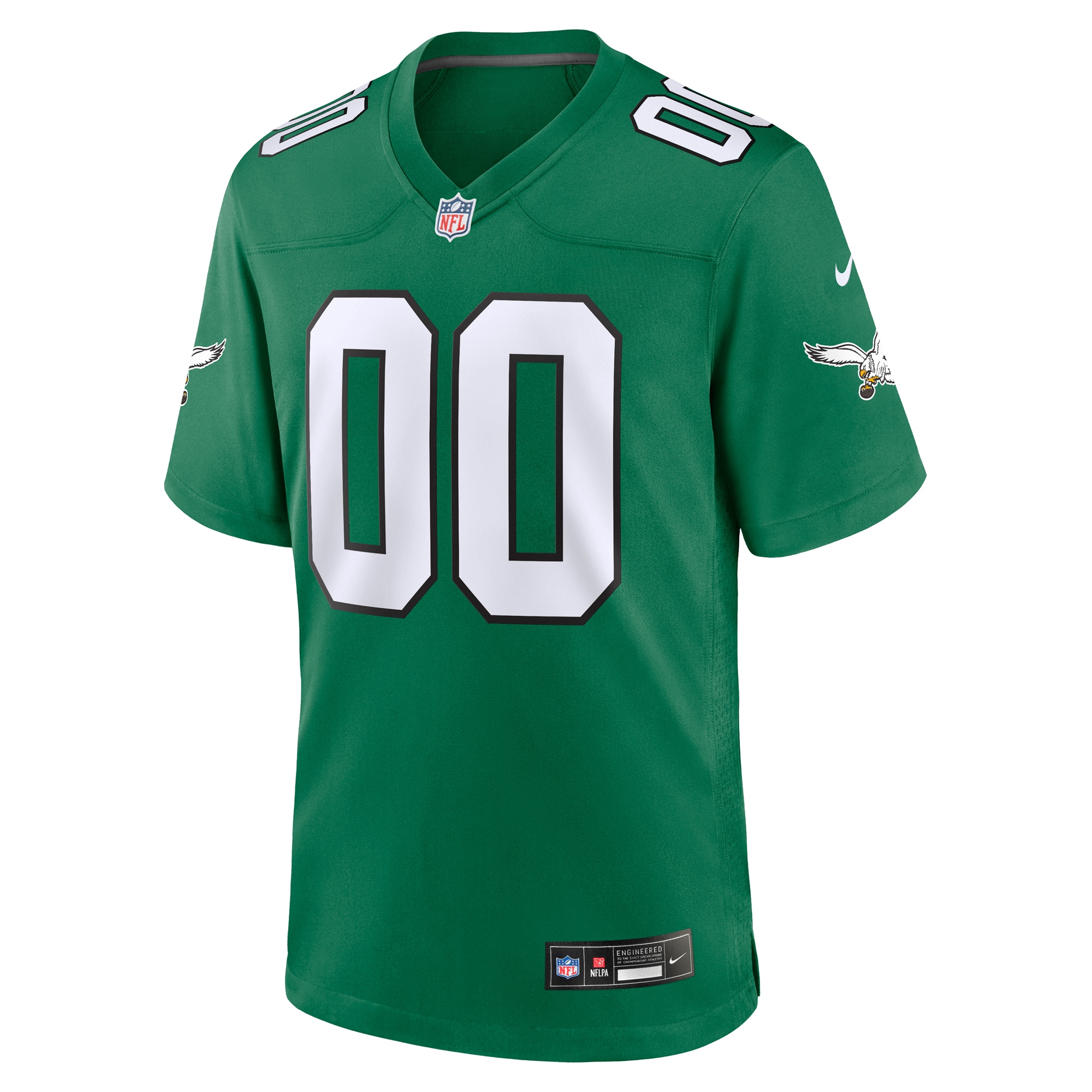 Alternative view of Eagles Green Custom Jersey - Nike - Personalized NFL Style!
