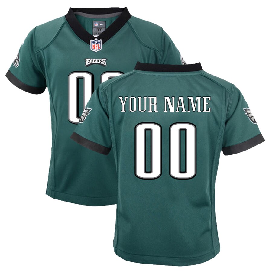 Eagles Midnight Green Custom Jersey nike - Eagles Midnight Green