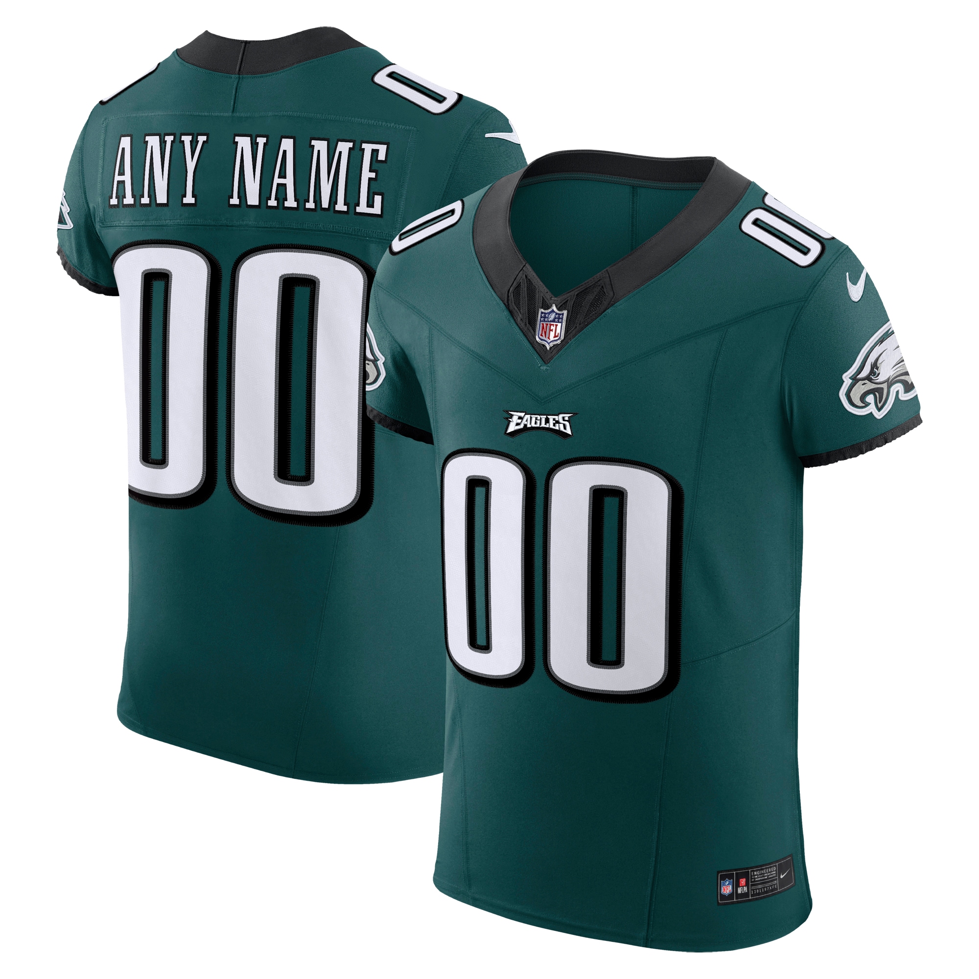 Eagles Midnight Green Custom Jersey - Nike - Personalized NFL