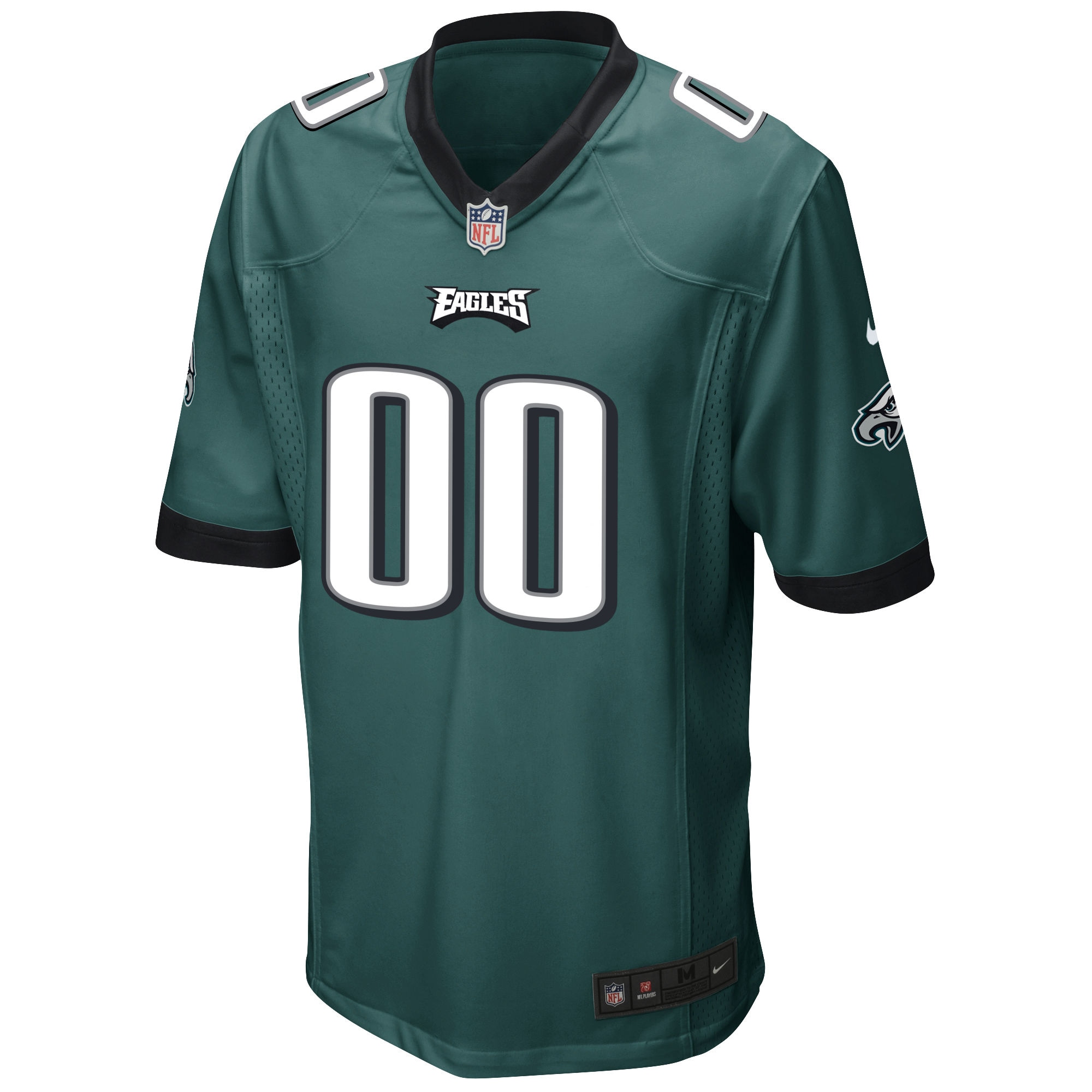 Alternative view of Eagles Midnight Green Jersey nike - Nike Eagles Midnight Green Custom