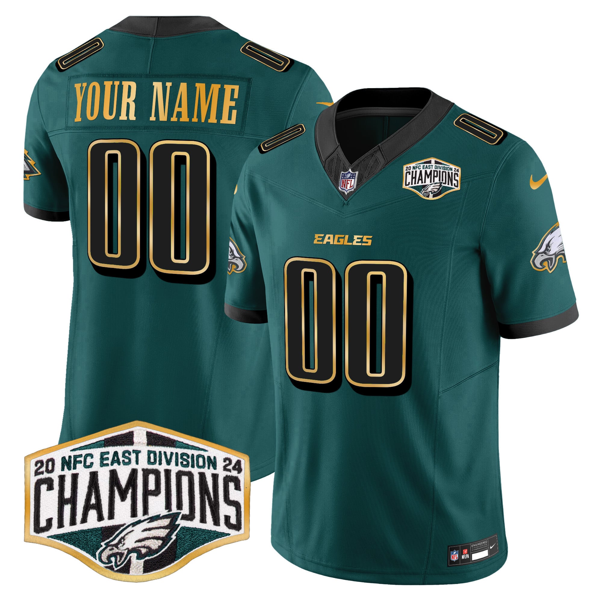 Eagles Teal Custom Jersey - Nike - Personalize Your Style
