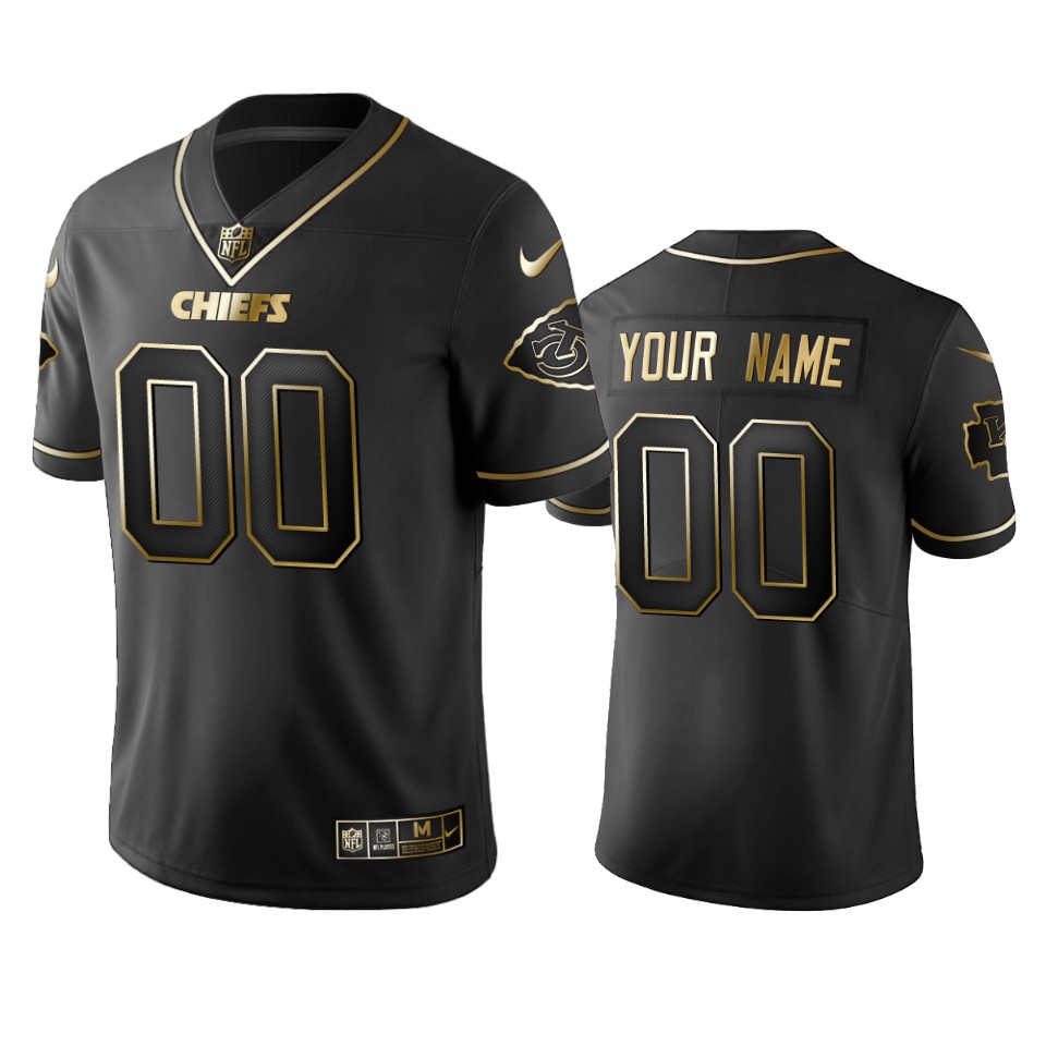 edition Chiefs Black Gold Jersey - Chiefs Black Gold Edition Jersey