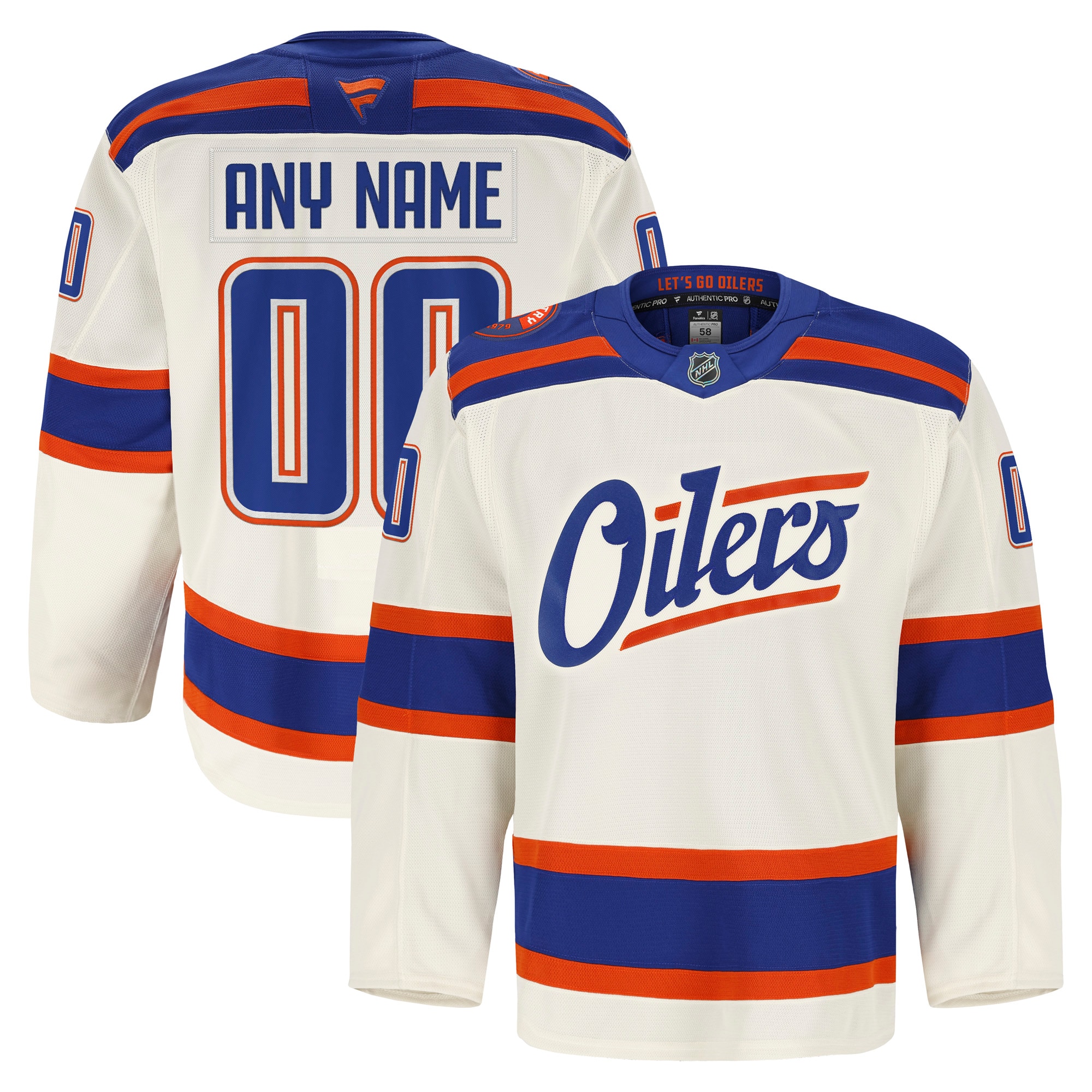 Edmonton Oilers Fanatics Alternate Pro Custom Jersey