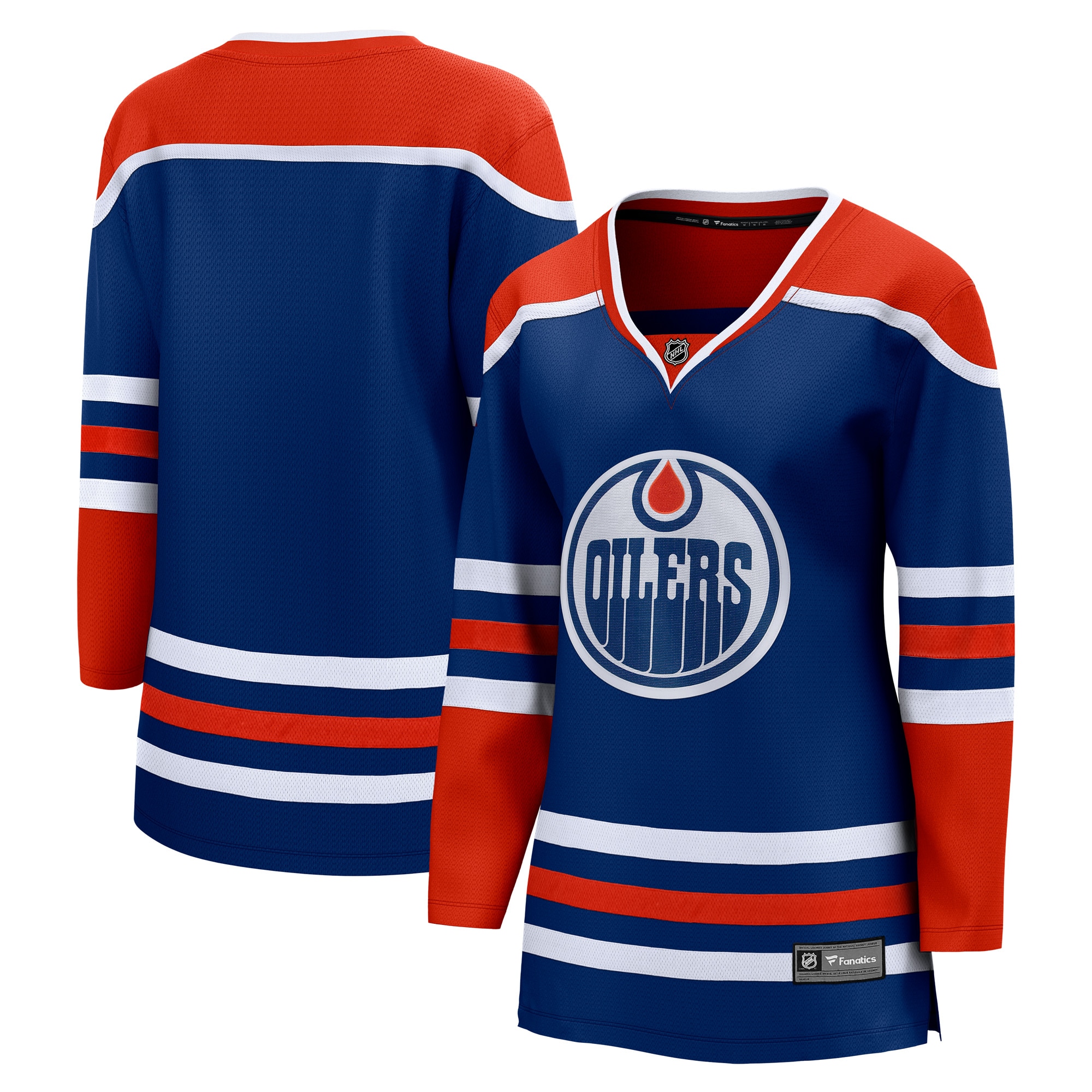 Edmonton Oilers Fanatics Women's Home Breakaway Blank Jersey - Royal