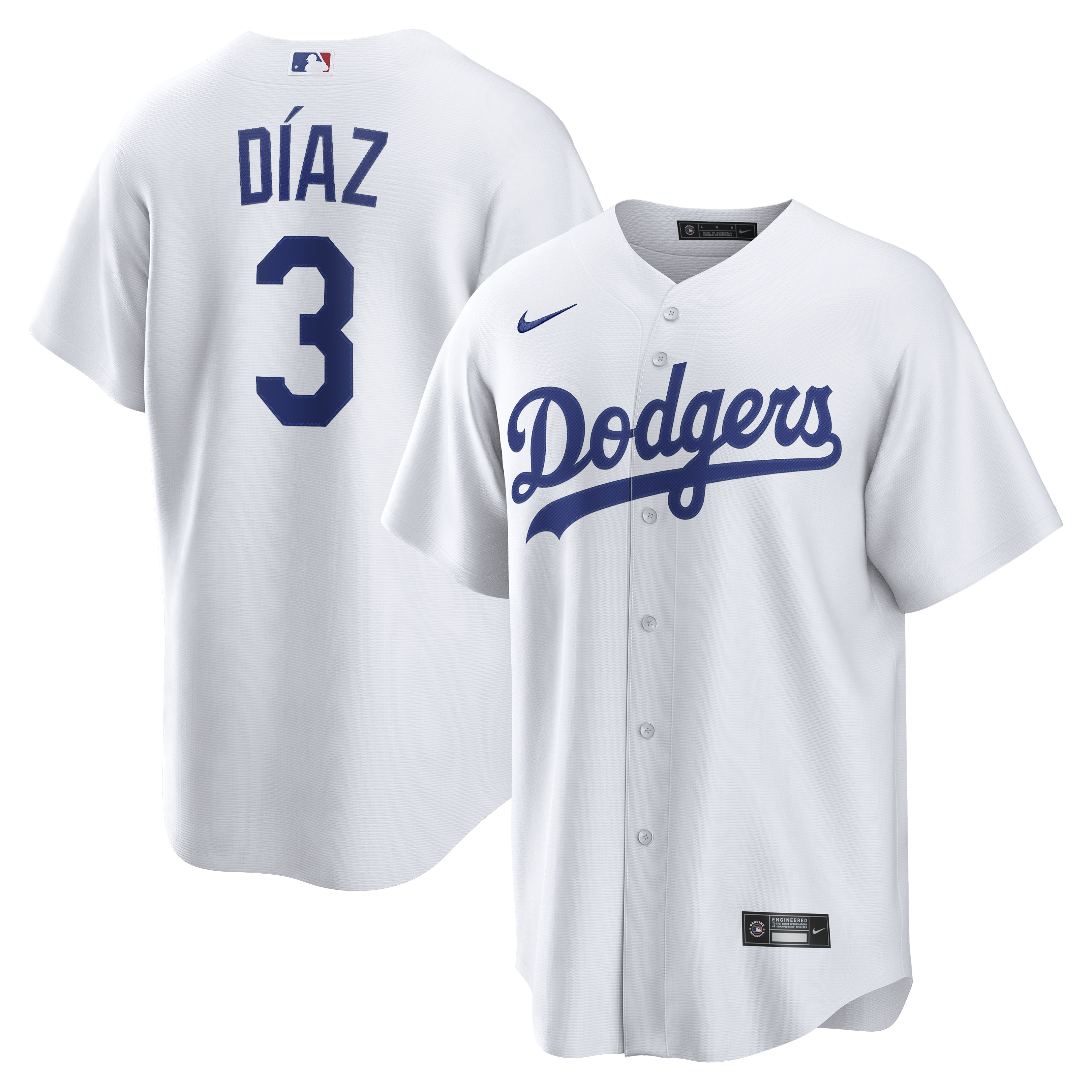 Edwin Díaz Los Angeles Dodgers Home Jersey - White