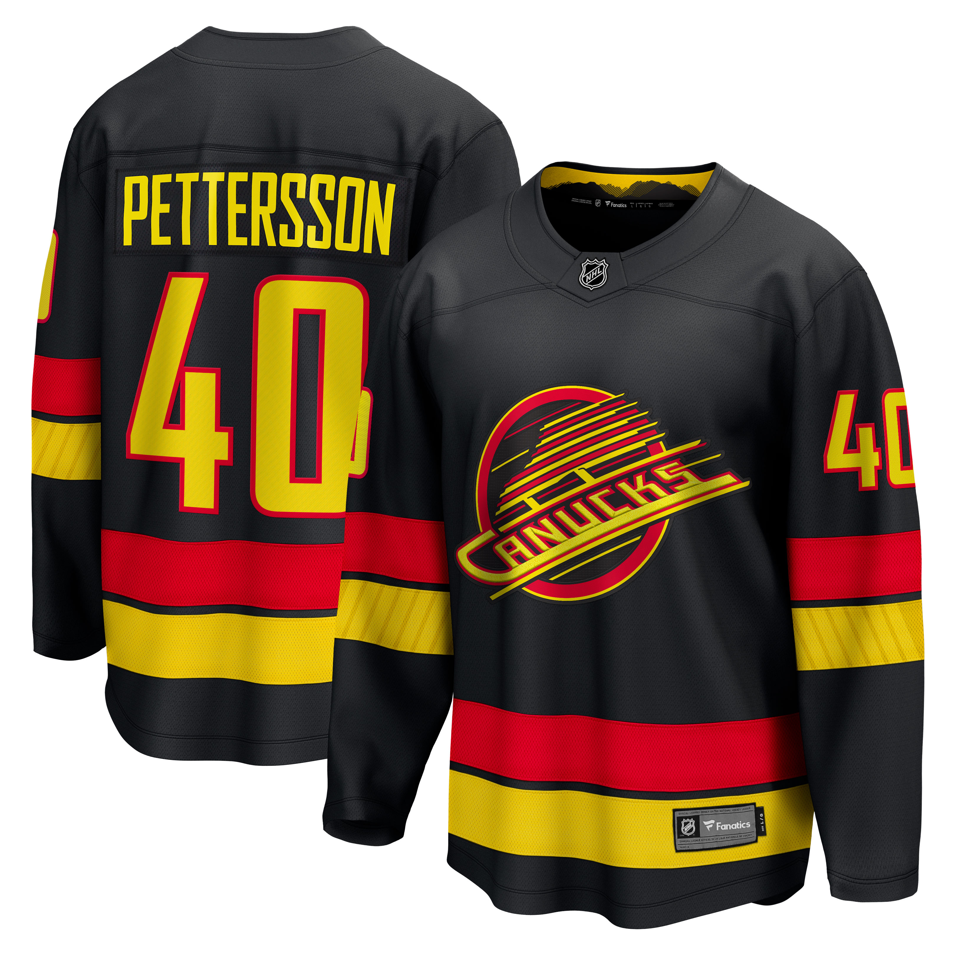 Elias Pettersson Vancouver Canucks Fanatics Breakaway Jersey - Black