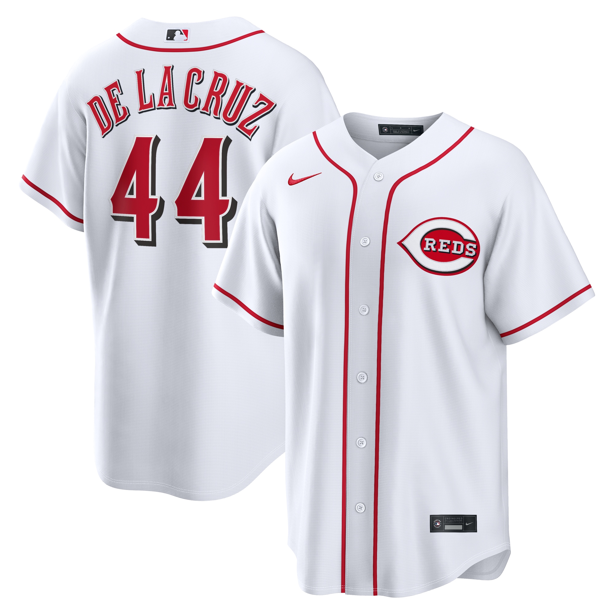 Elly De La Cruz Cincinnati Reds Home Jersey - White