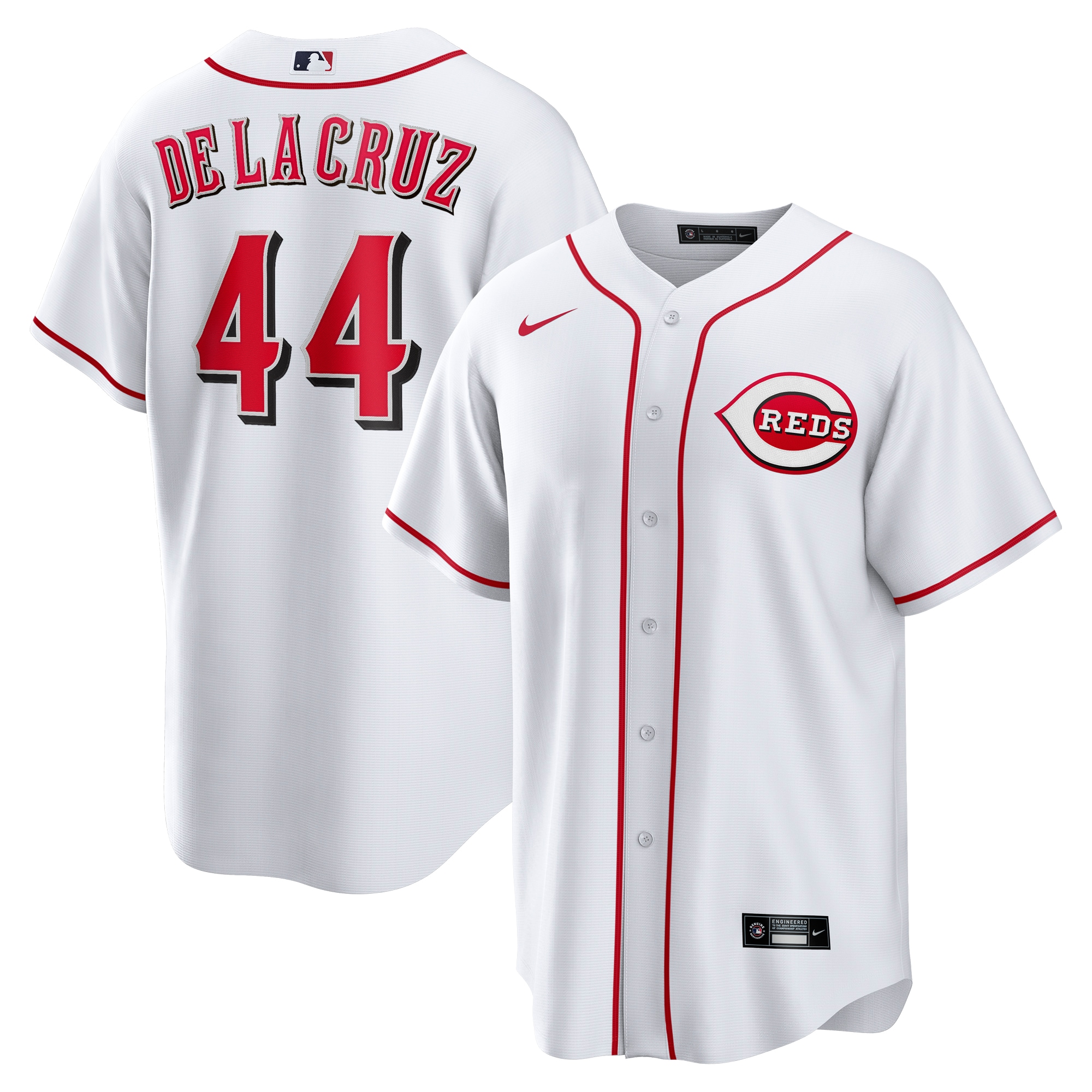 Elly De La Cruz Cincinnati Reds Home Jersey - White