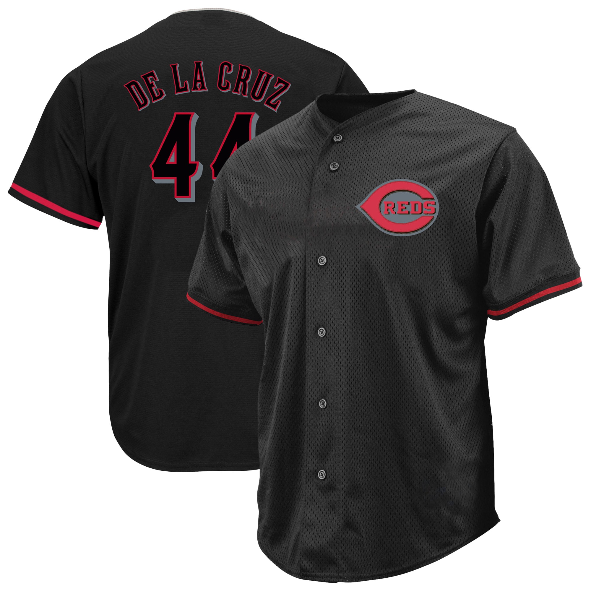 Elly De La Cruz Cincinnati Reds Profile Big & Tall Pop Fashion Jersey - Black