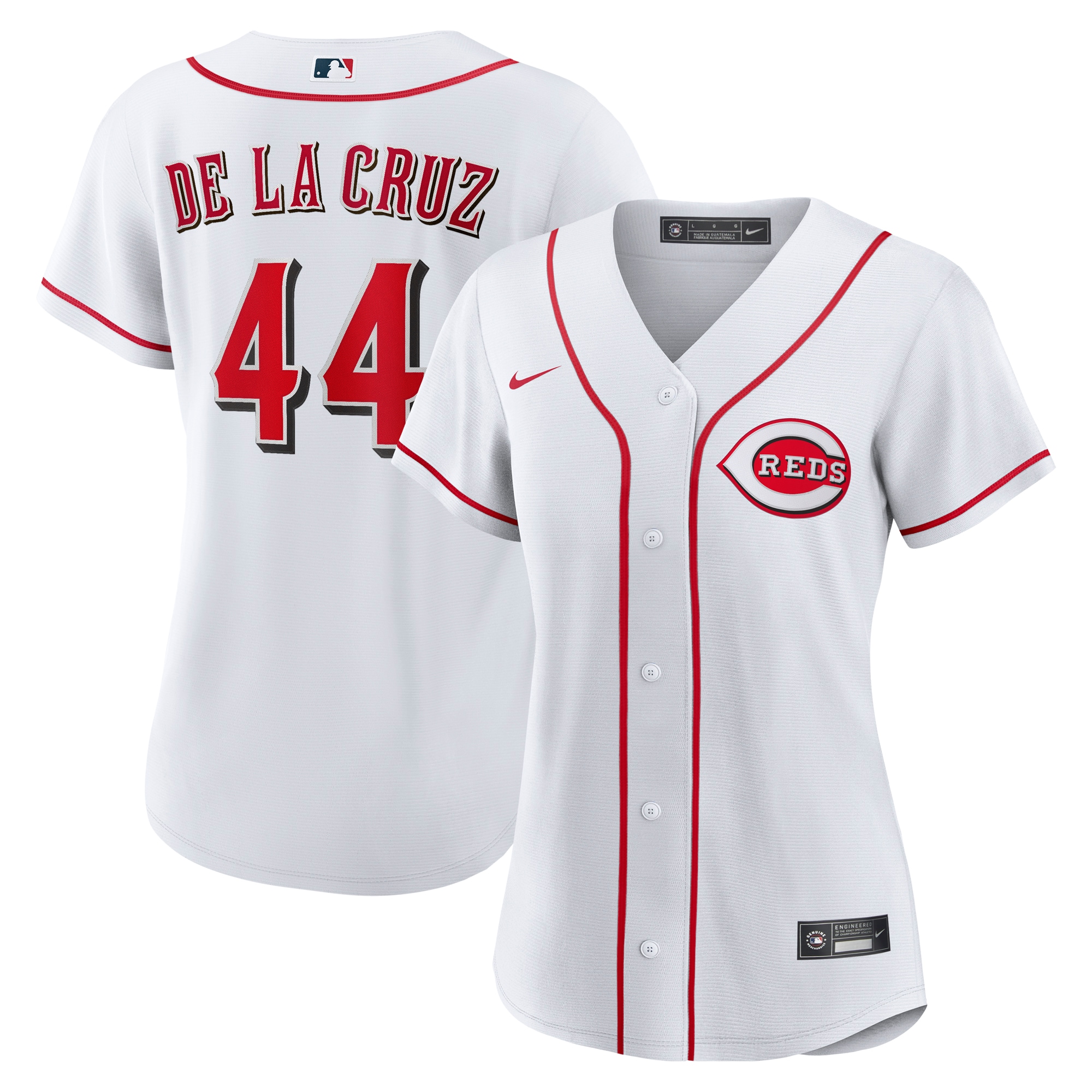 Elly De La Cruz Cincinnati Reds Women's Home Jersey - White
