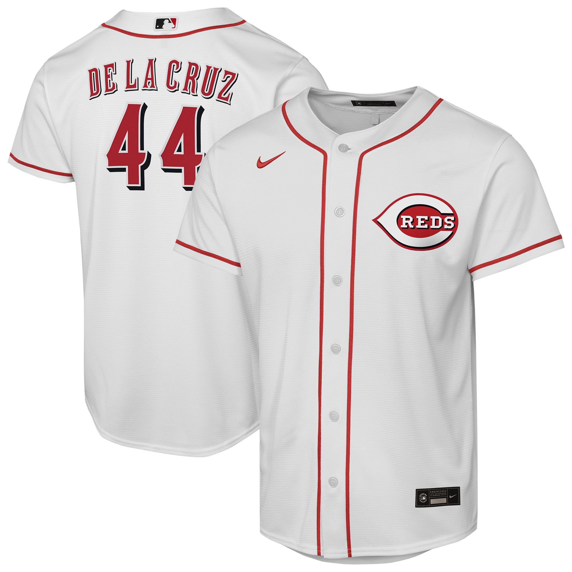 Elly De La Cruz Cincinnati Reds Youth Home Player Jersey - White