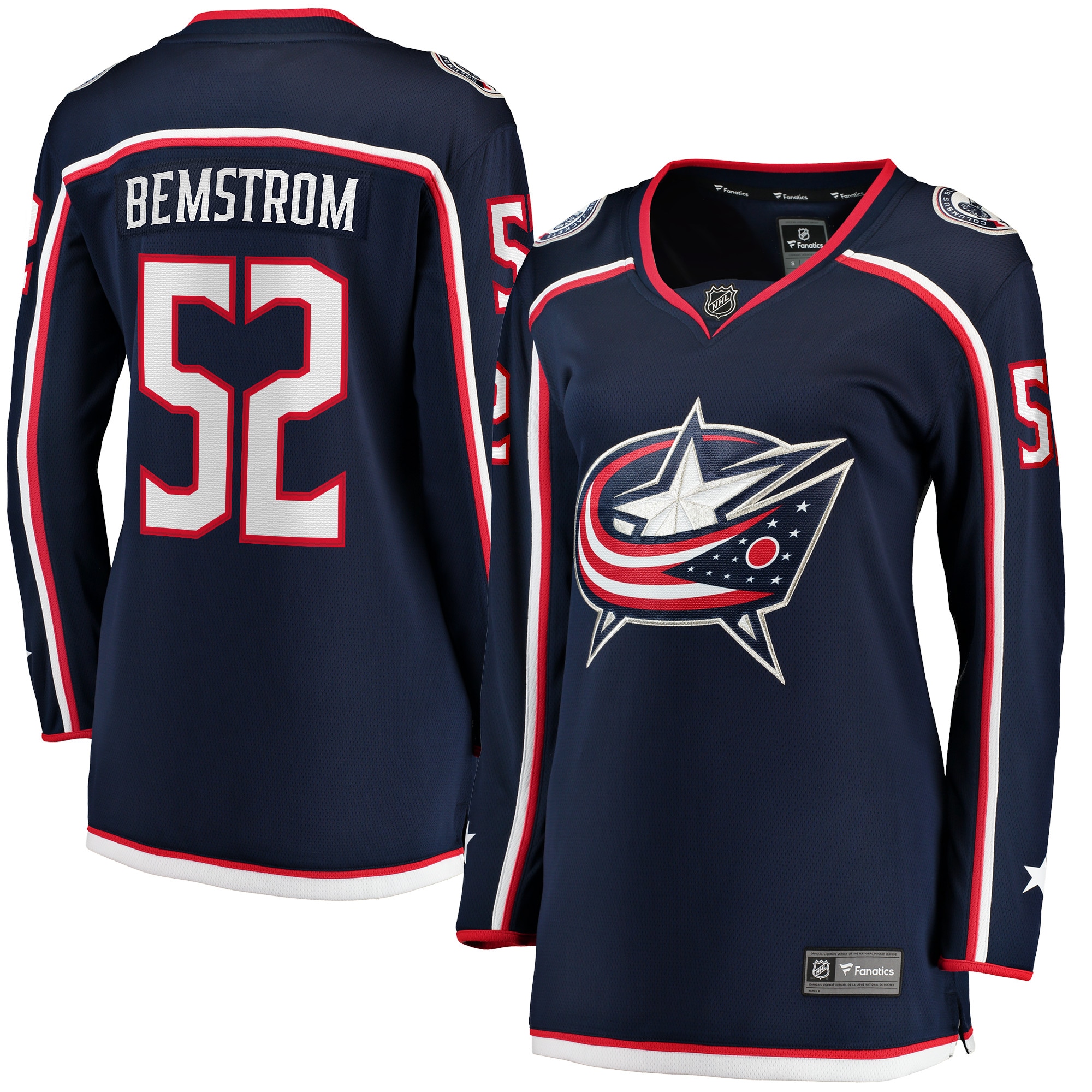 Emil Bemstrom Columbus Blue Jackets Fanatics Women's Home Breakaway Player Jersey - Navy