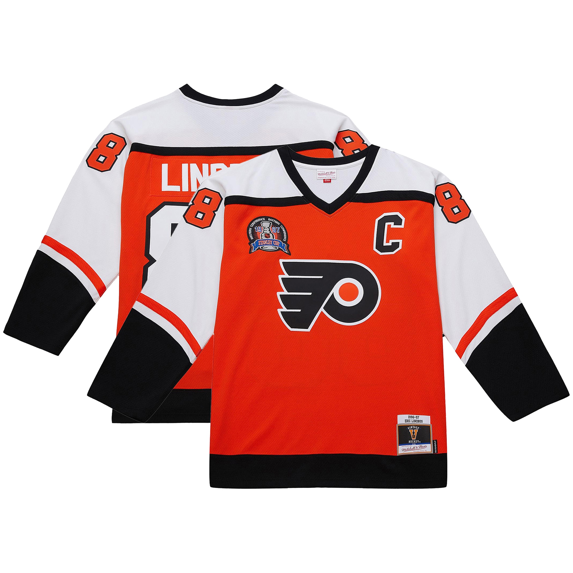 Eric Lindros Philadelphia Flyers Big & Tall 1996-97 Blue Line 2.0 Jersey - Orange
