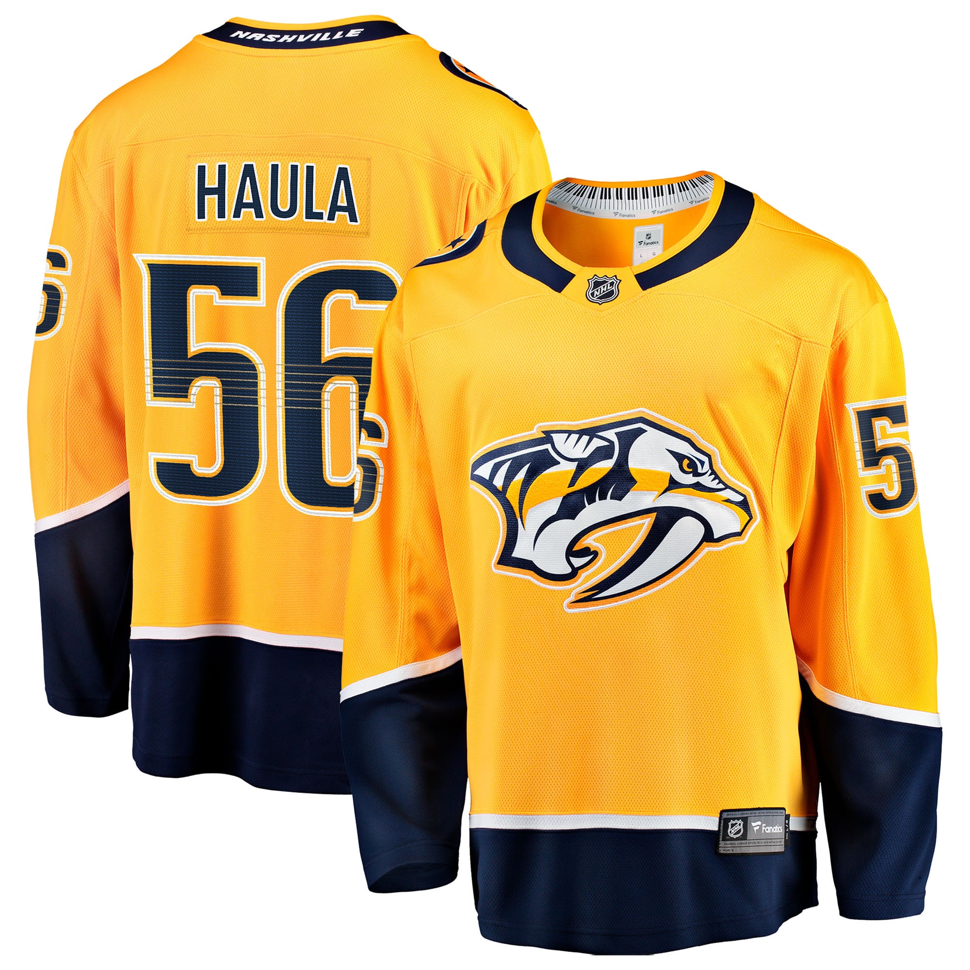 Erik Haula Nashville Predators Fanatics Home Breakaway Jersey - Gold